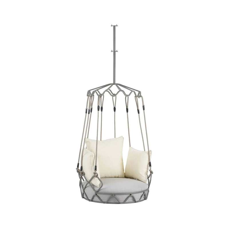 Alora Luxury Outdoor Hanging Basket Porch Swing Chair With UV Resistant Cushions (SAK95678) by SAKSBY WHOLESALE