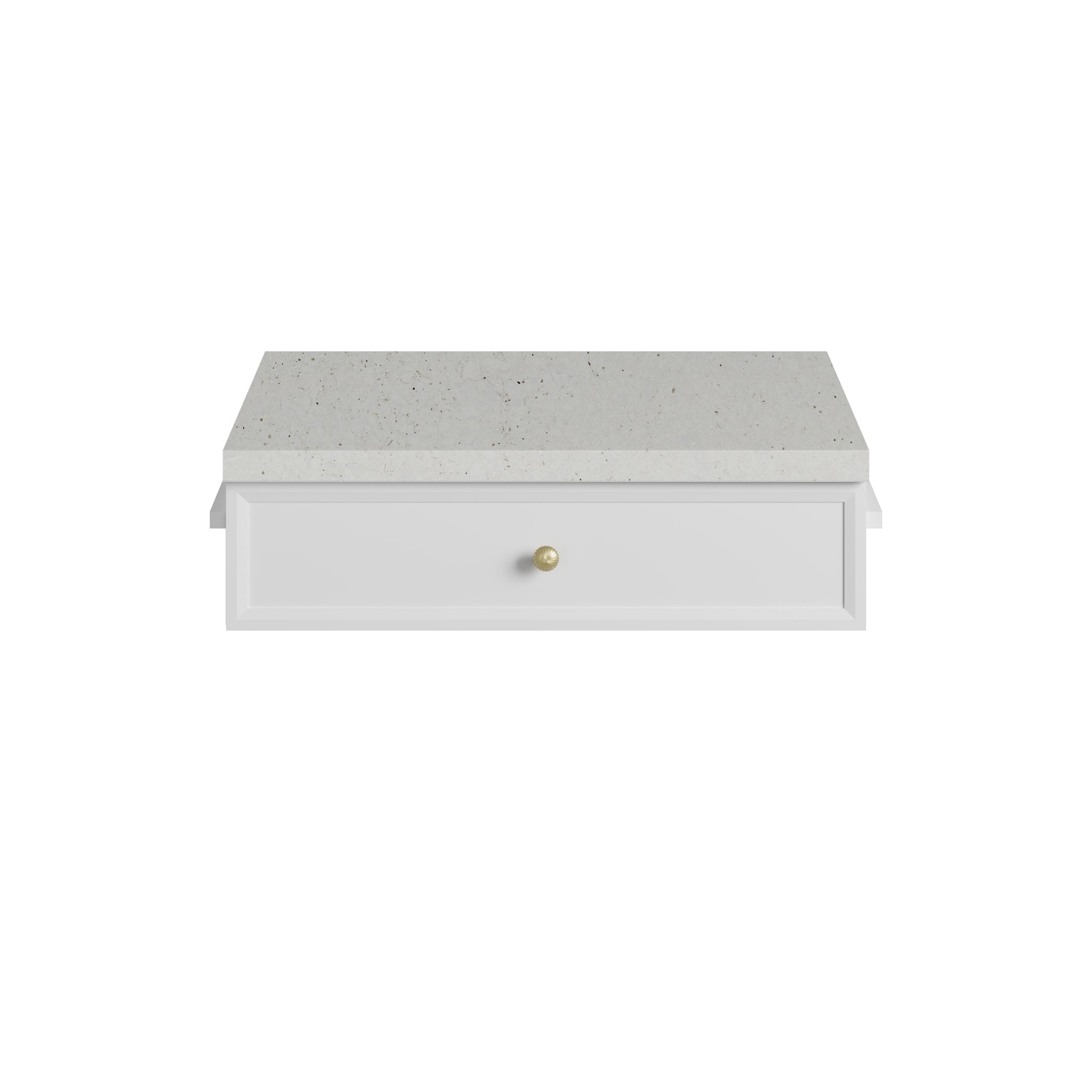 James Martin Bellshire 24" Drawer Unit, Bright White with Lime Delight countertop