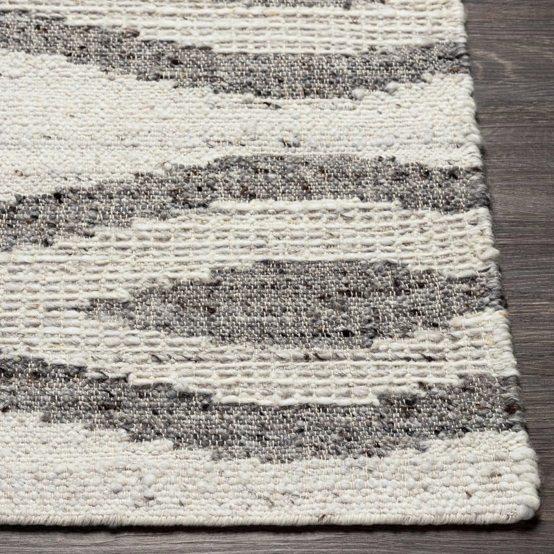 Lavalwaves Hand Woven Flatweave Wool Carpet - Clearance by Boutique Rugs