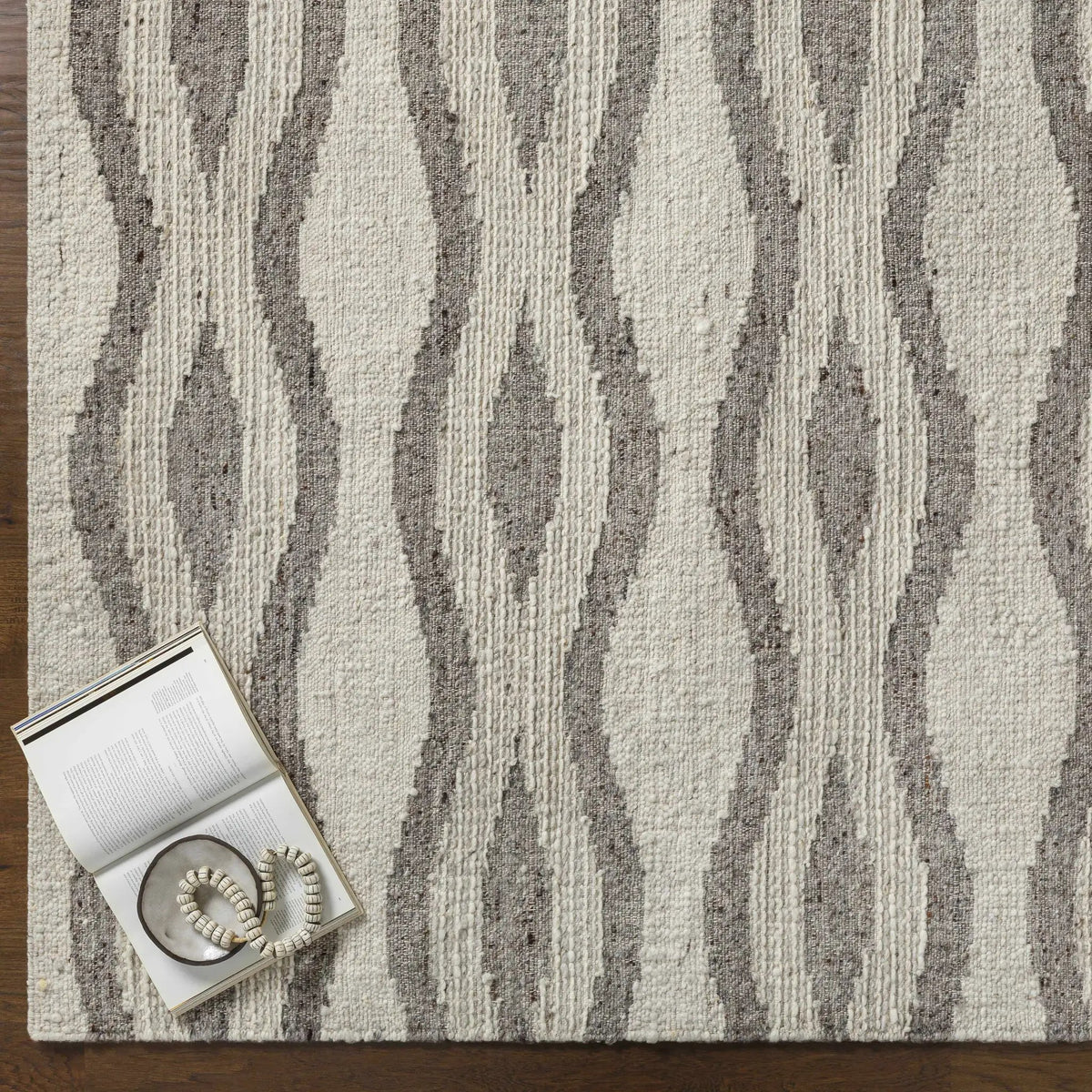 Lavalwaves Hand Woven Flatweave Wool Carpet - Clearance, photo 9 of 11