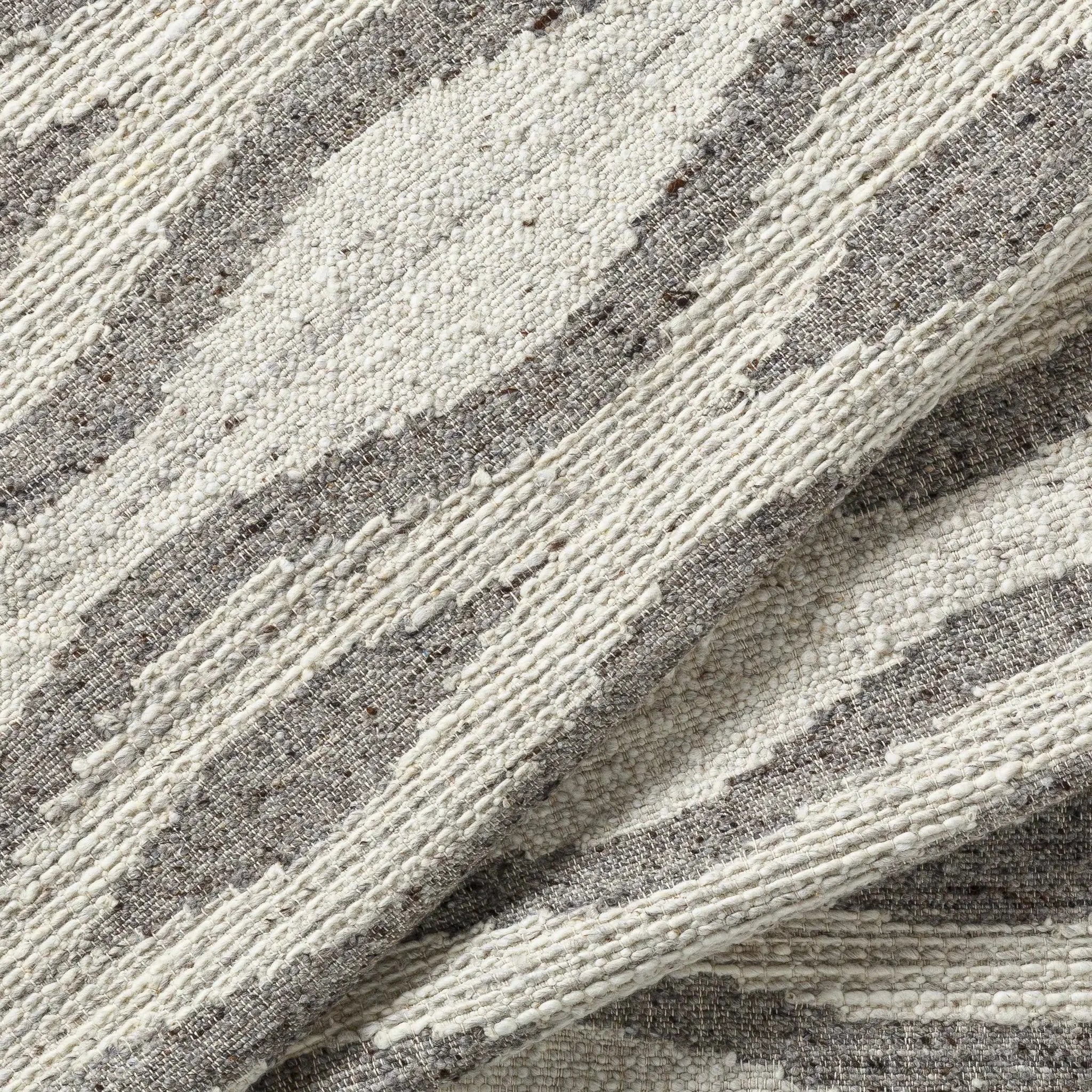 Lavalwaves Hand Woven Flatweave Wool Carpet - Clearance by Boutique Rugs