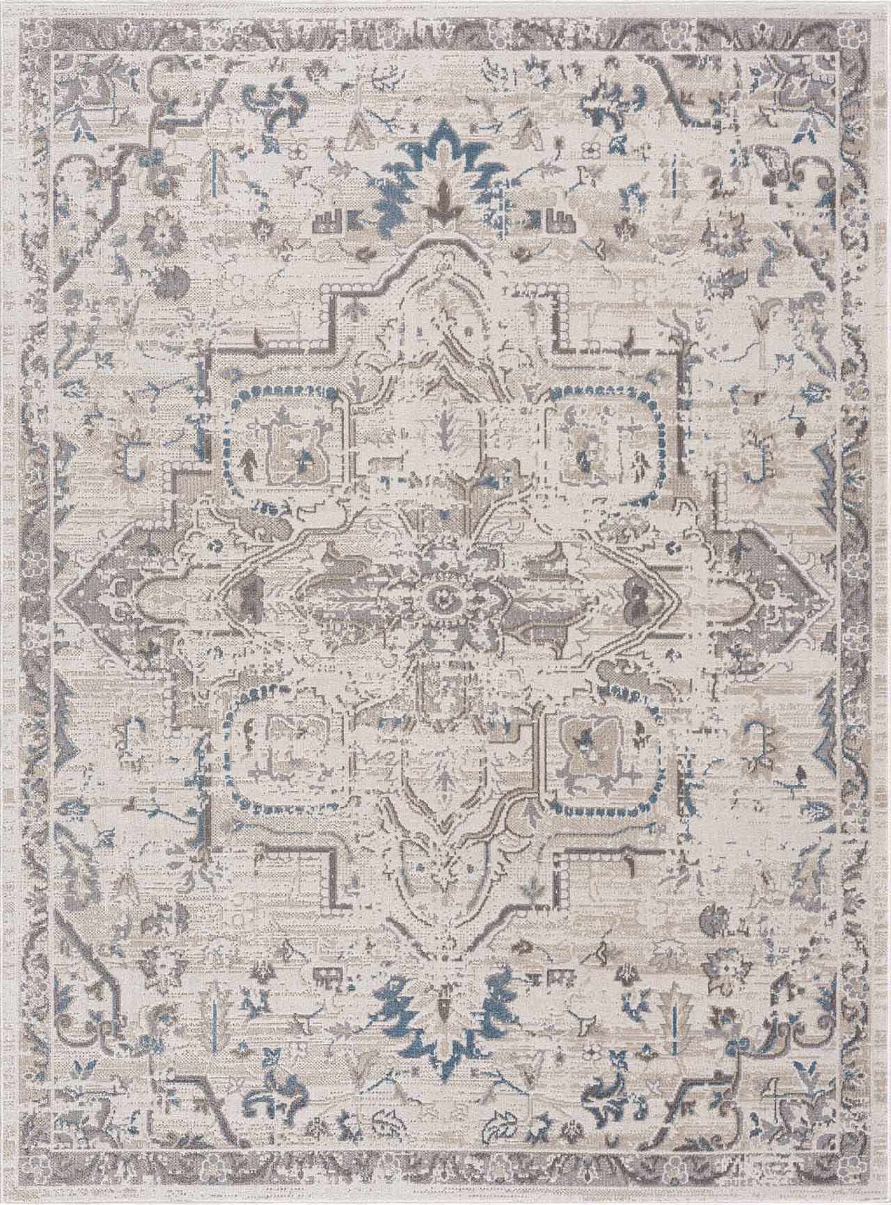 Cabacungan Cream Washable Area Rug - Clearance by Boutique Rugs