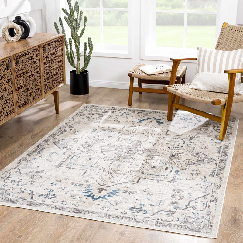 Cabacungan Cream Washable Area Rug - Clearance by Boutique Rugs
