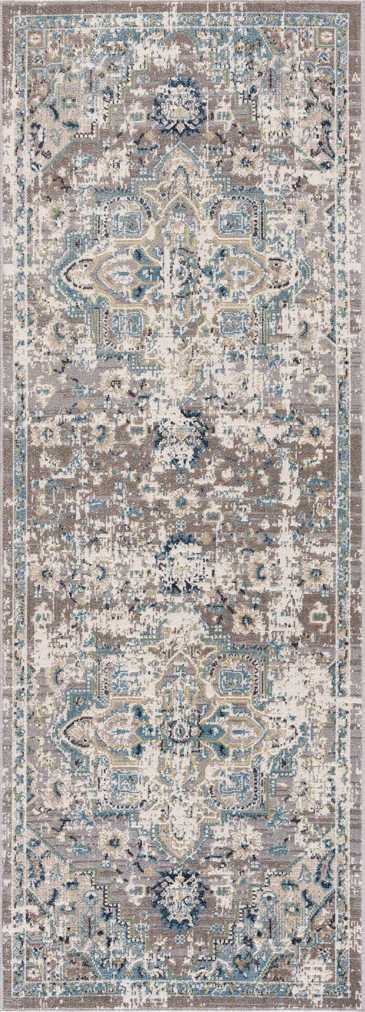 Cabacungan Gray & Blue Washable Area Rug, photo 8 of 20