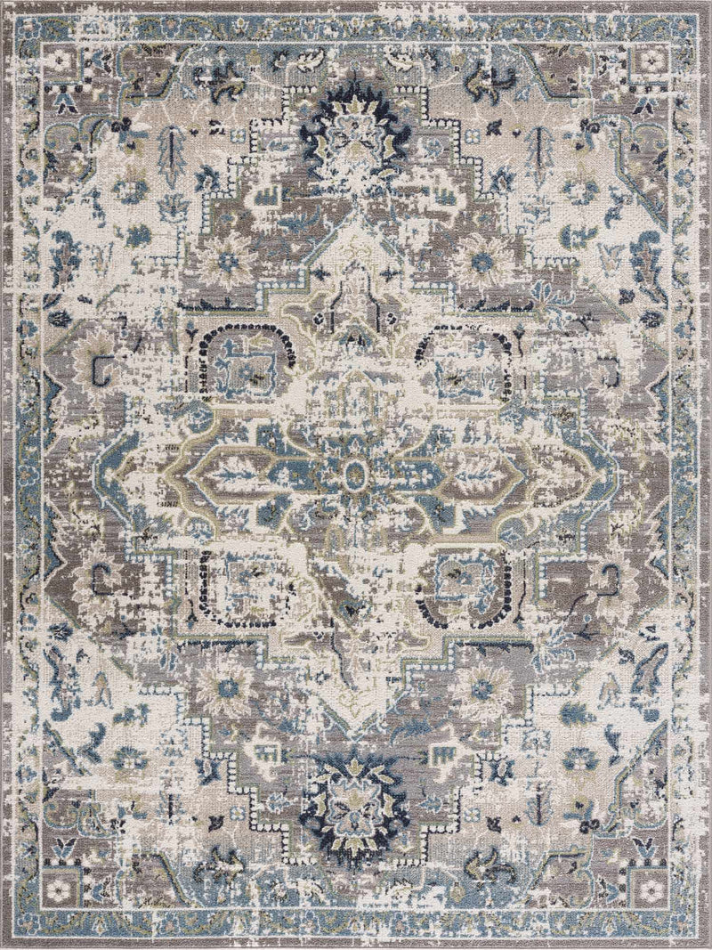 Cabacungan Gray & Blue Washable Area Rug by Boutique Rugs