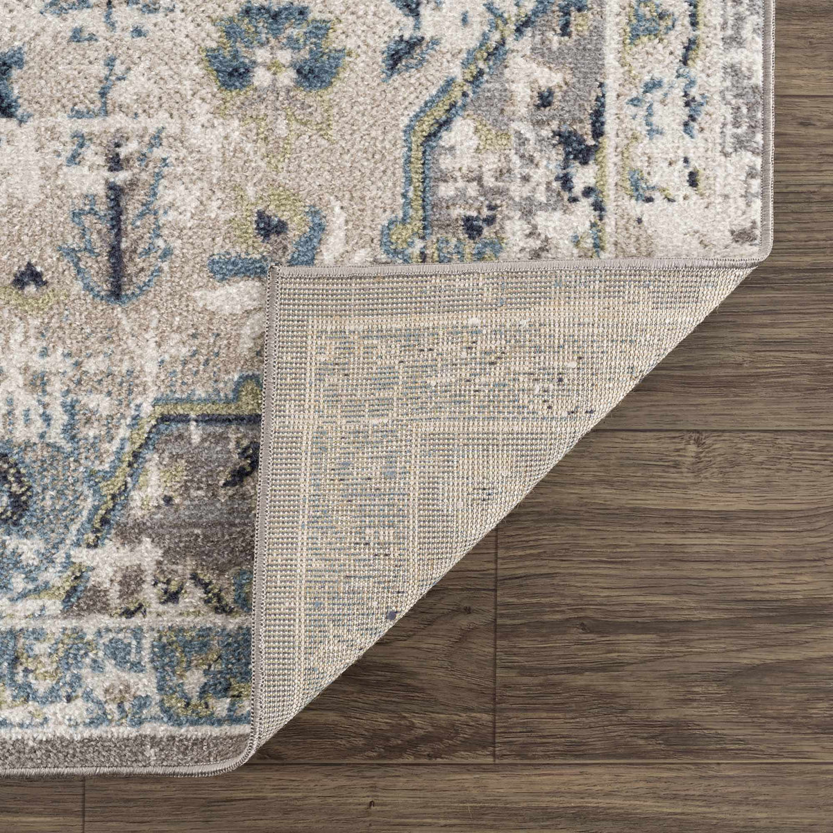 Cabacungan Gray & Blue Washable Area Rug, photo 16 of 20