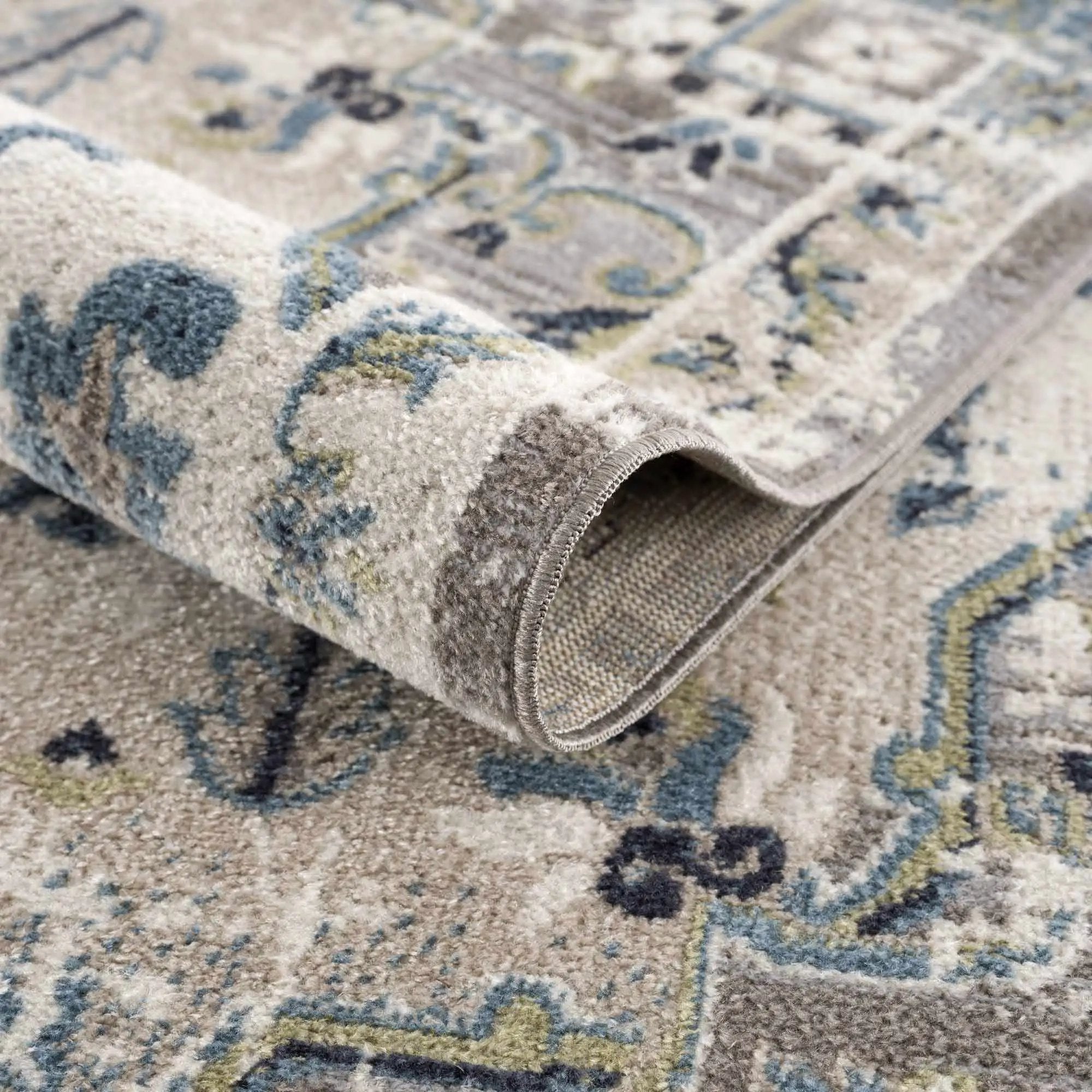 Cabacungan Gray & Blue Washable Area Rug by Boutique Rugs