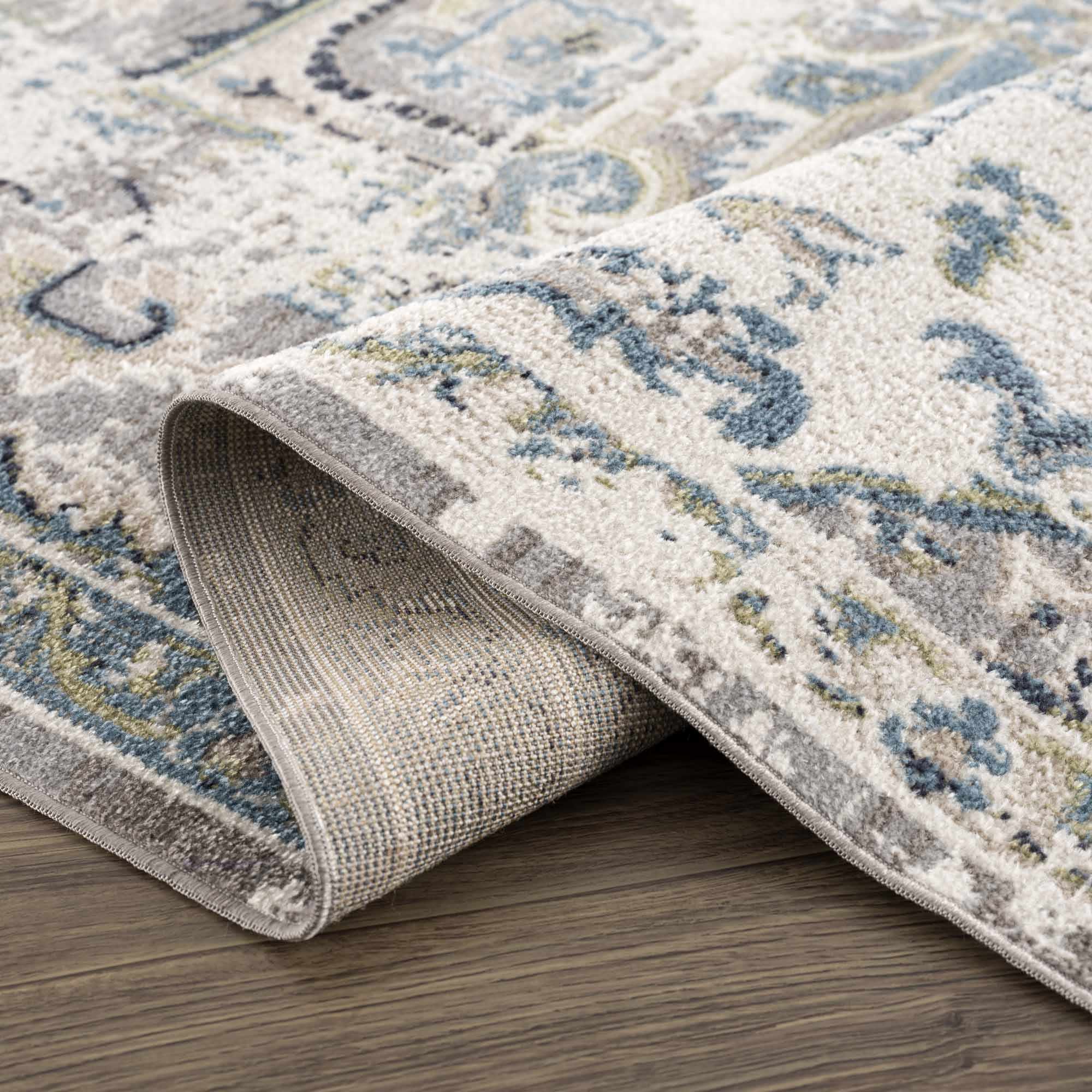Cabacungan Gray & Blue Washable Area Rug by Boutique Rugs