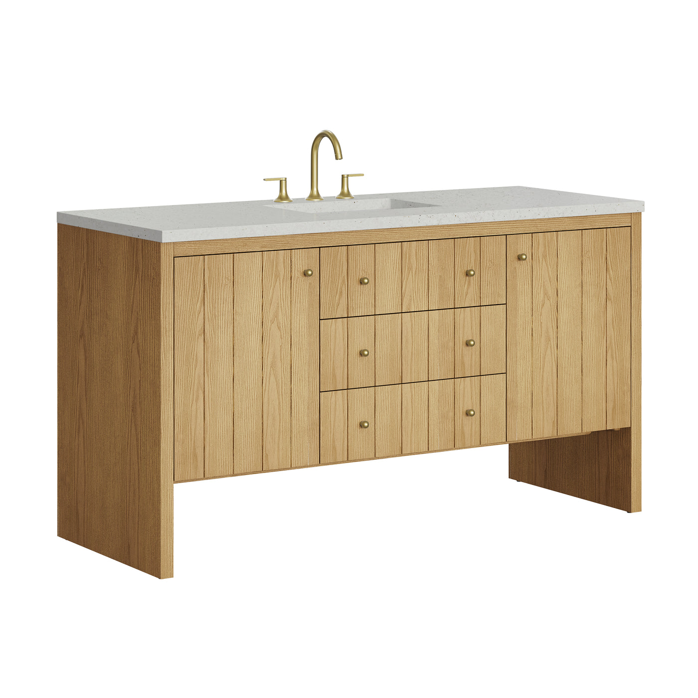 James Martin Hudson 60" Single Bathroom Vanity, Light Natural Oak, view 37