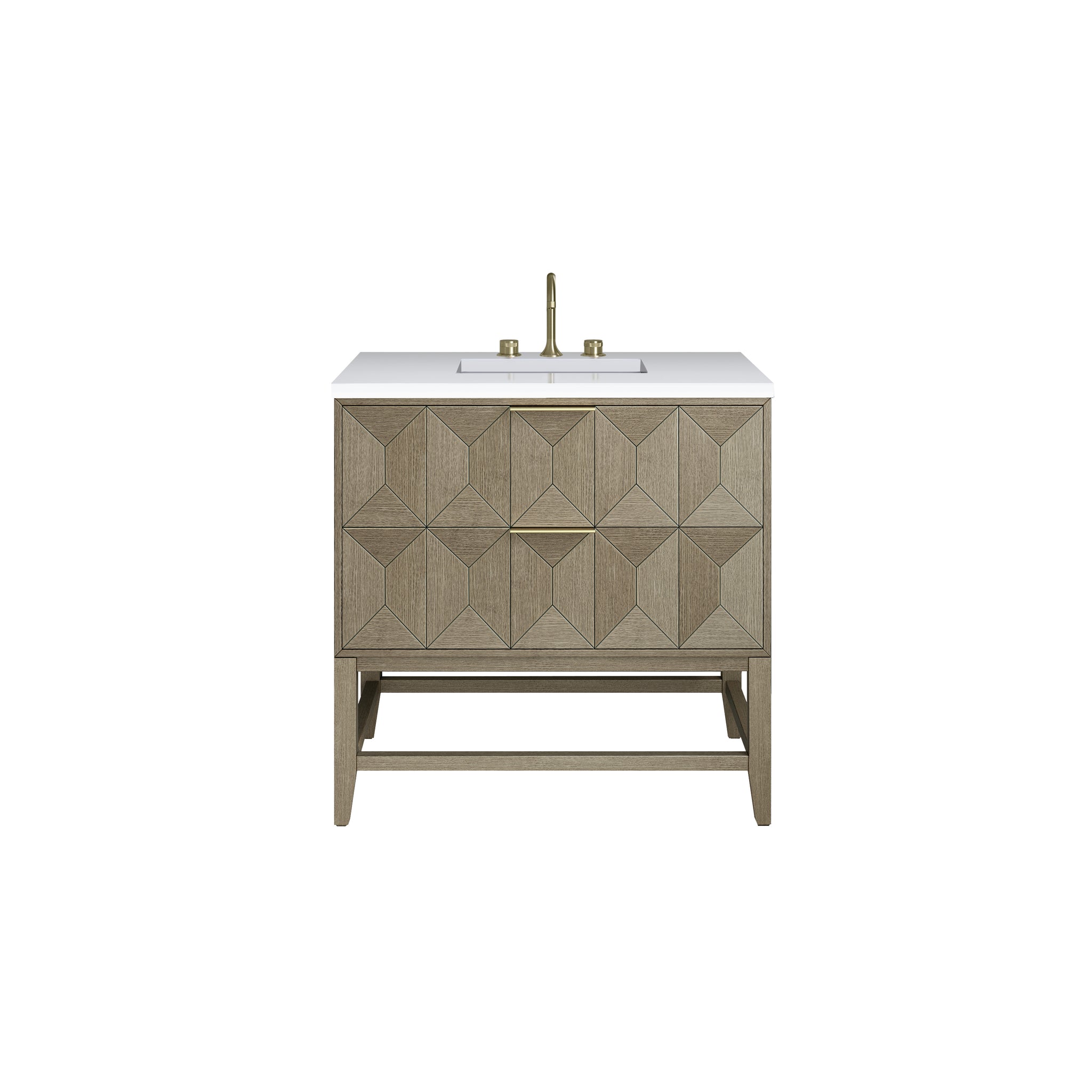 James Martin Emmeline 36" Single Bathroom Vanity, Pebble Oak, view 23