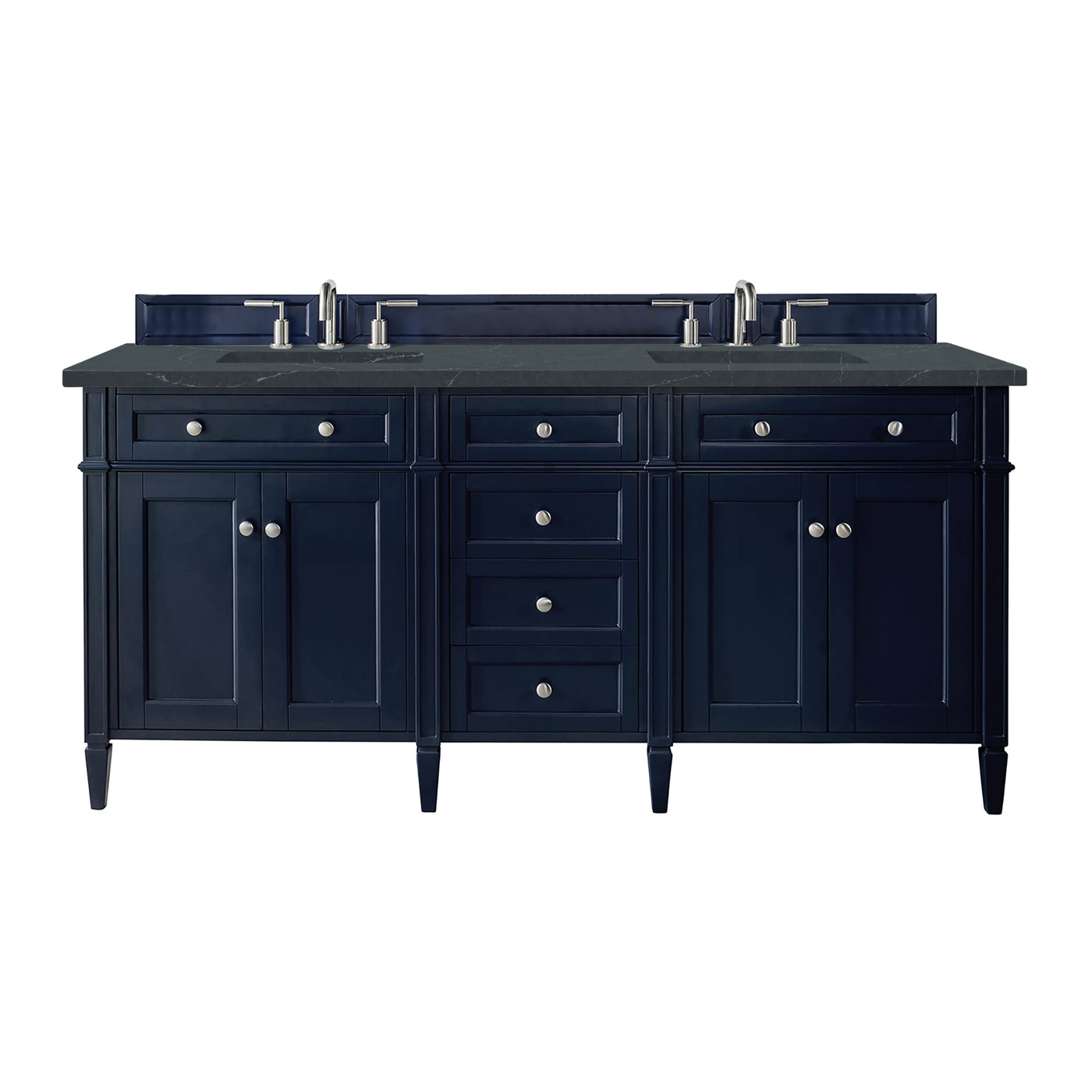 James Martin Brittany 72" Double Bathroom Vanity, Victory Blue, view 25