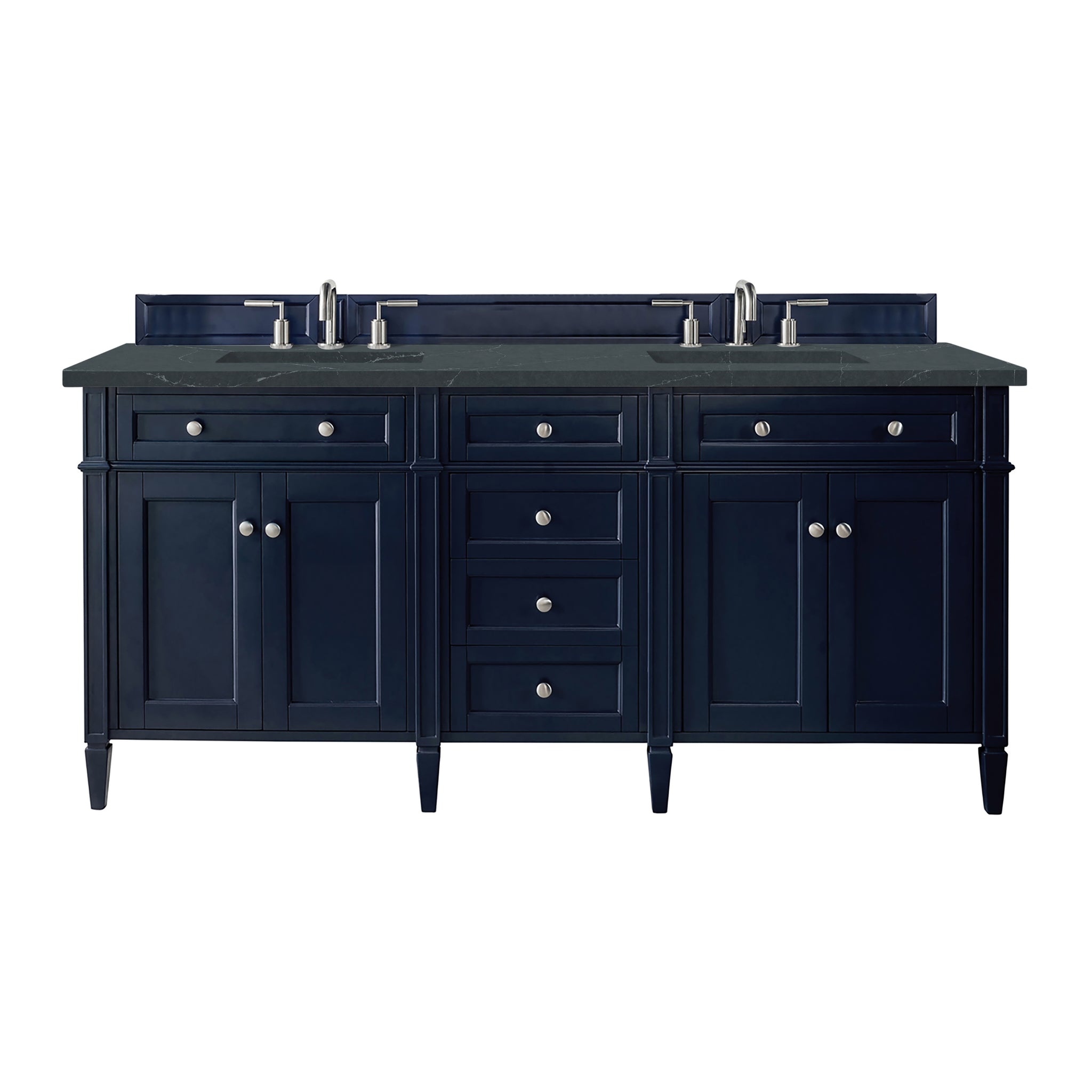James Martin Brittany 72" Double Bathroom Vanity, Victory Blue, view 25