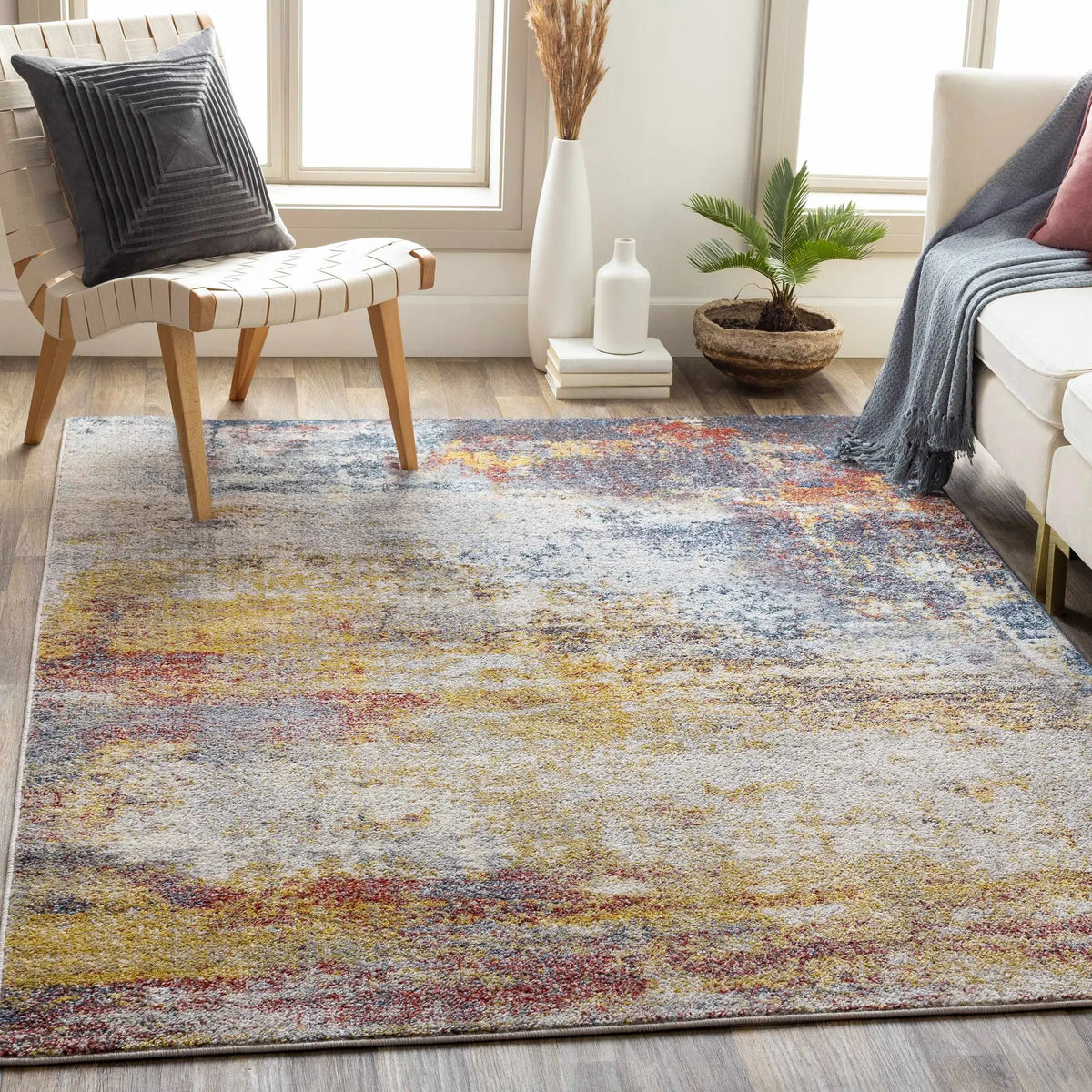 Alexandra Area Rug, installed in a room