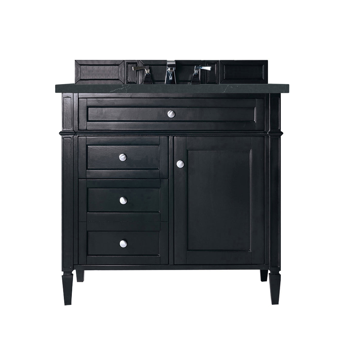 James Martin Brittany 36" Single Bathroom Vanity, Black Onyx, view 25