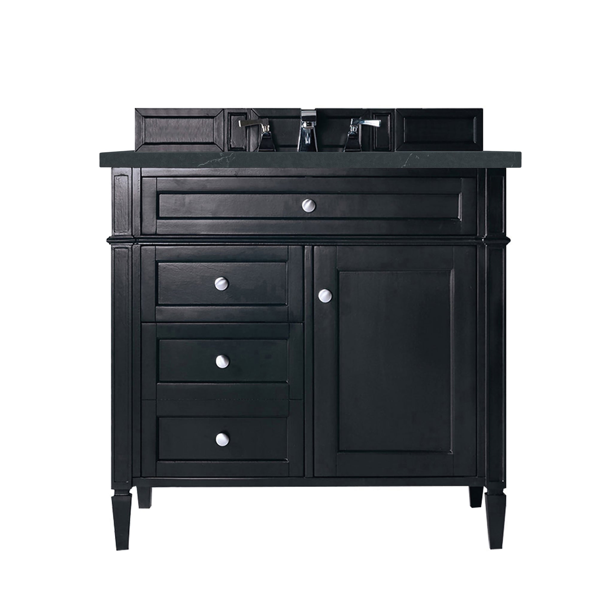 James Martin Brittany 36" Single Bathroom Vanity, Black Onyx, view 25