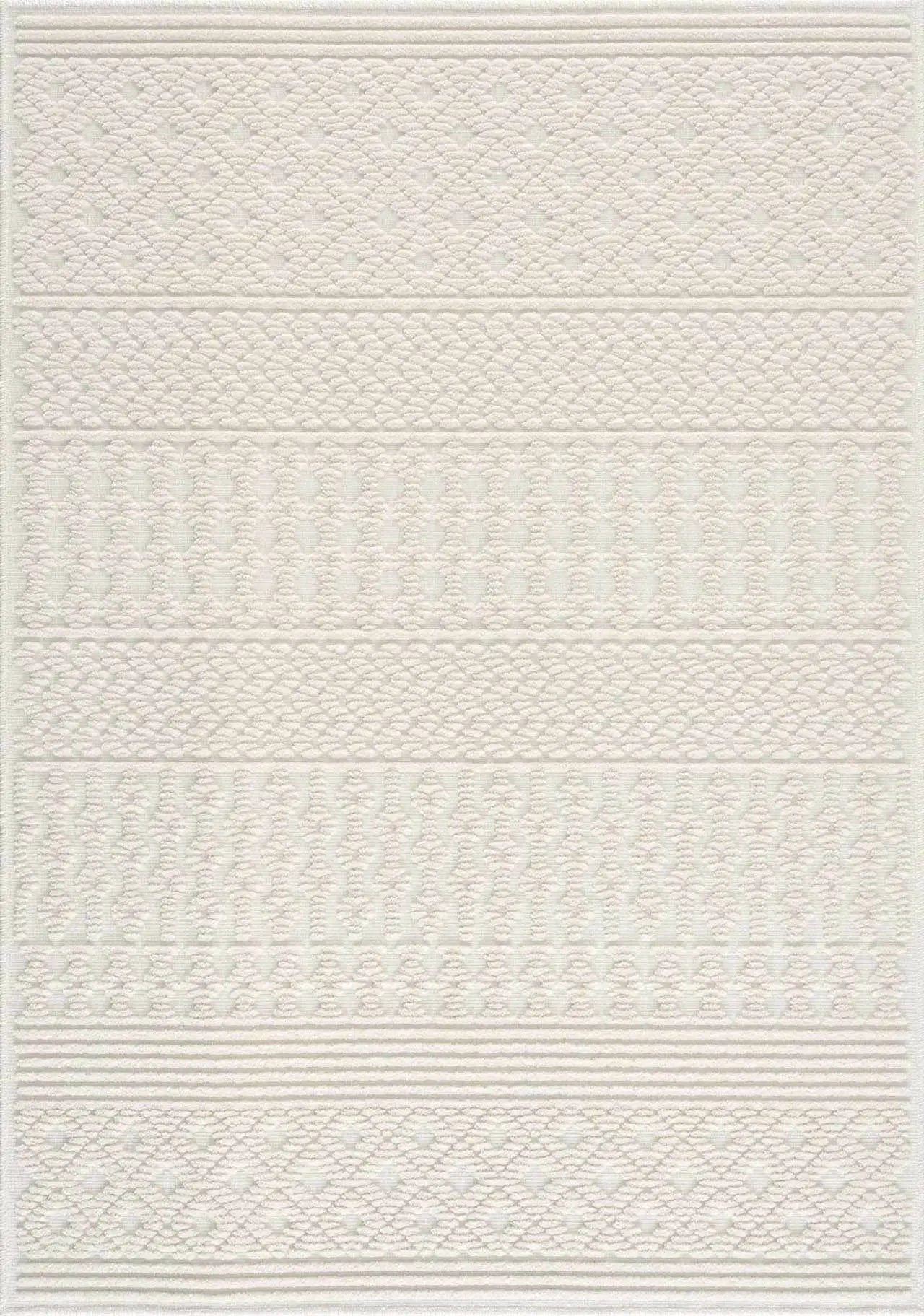 Drago White Washable Area Rug by Boutique Rugs