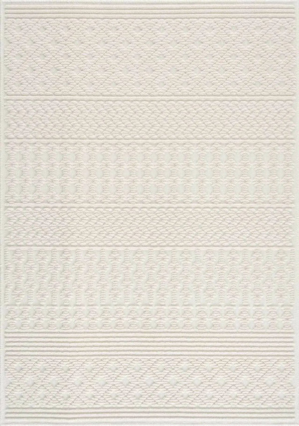 Drago White Washable Area Rug