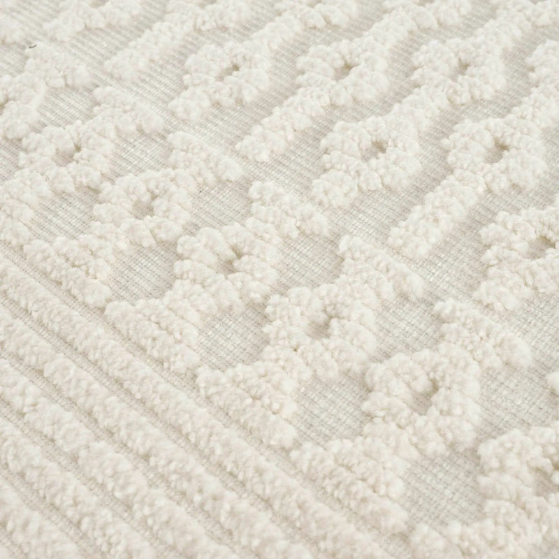 Drago White Washable Area Rug by Boutique Rugs
