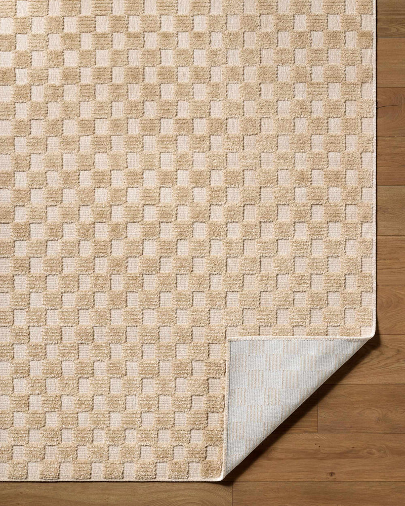 Anthea Beige Washable Area Rug by Boutique Rugs