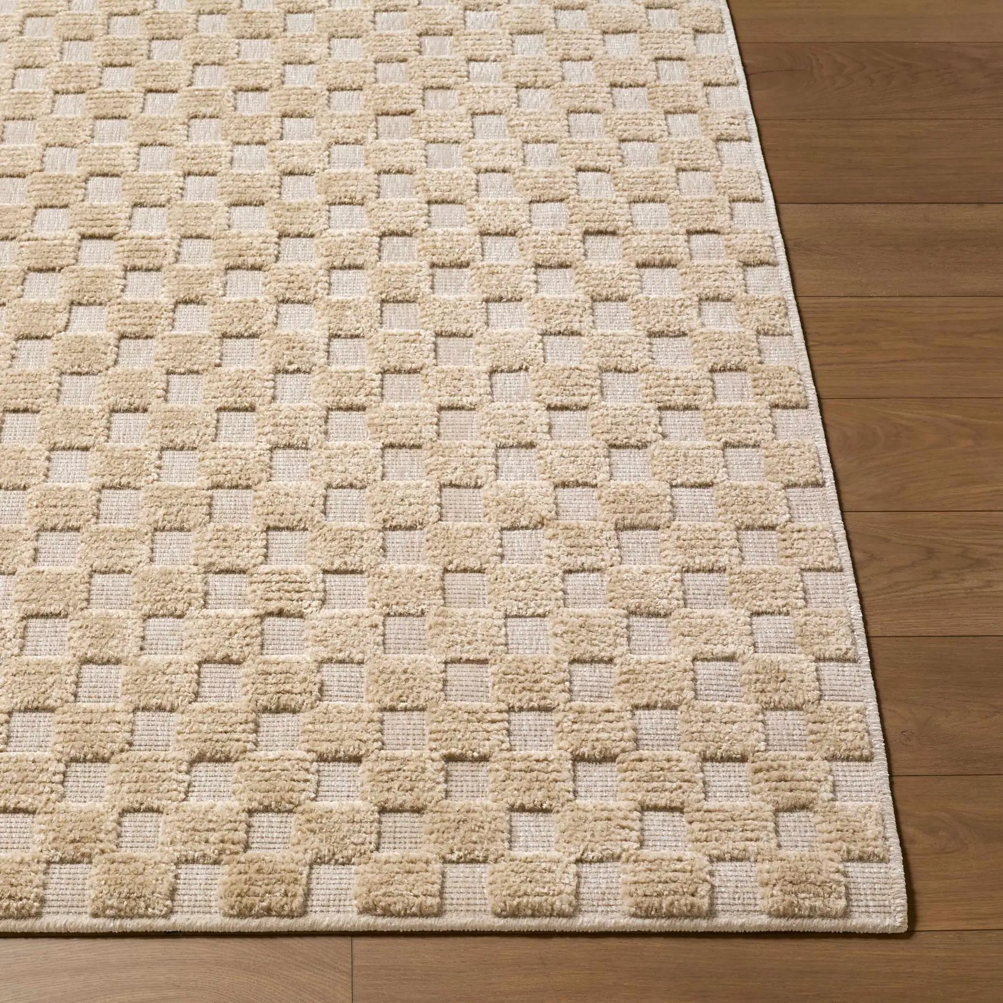 Anthea Beige Washable Area Rug by Boutique Rugs