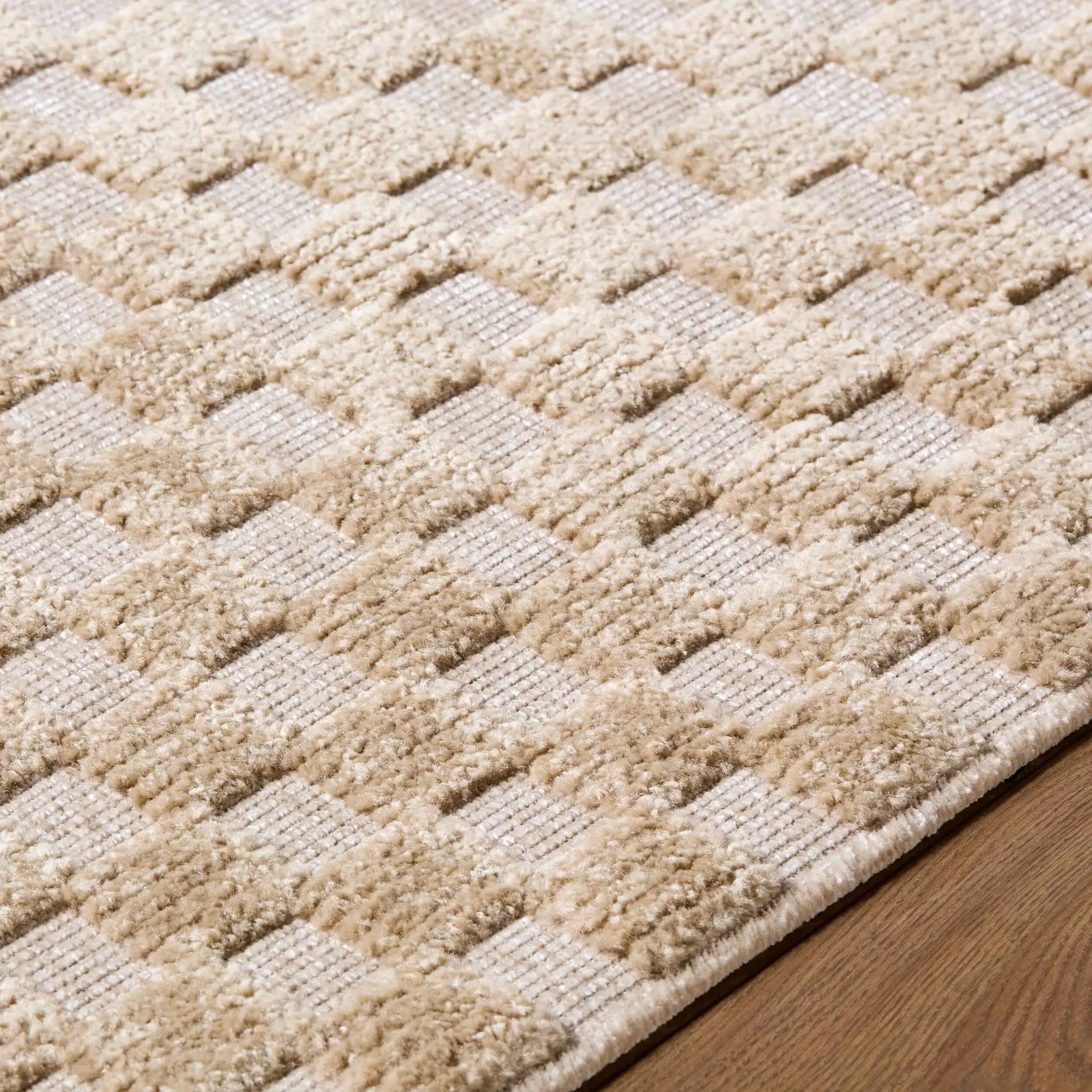 Anthea Beige Washable Area Rug by Boutique Rugs