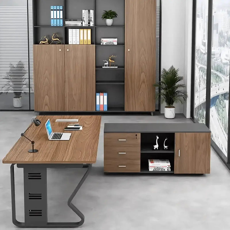 Patton · Executive Desk w/ Mobile Storage by Arc Grove