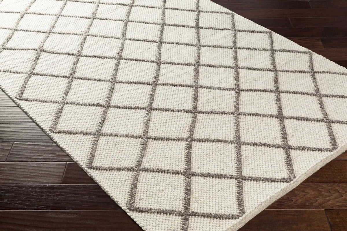 Syosset Cream/Brown Trellis Wool&Viscose Rug - Clearance, photo 8 of 10