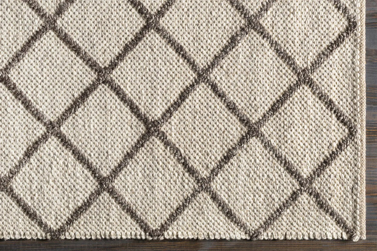 Syosset Cream/Brown Trellis Wool&Viscose Rug - Clearance, photo 4 of 10