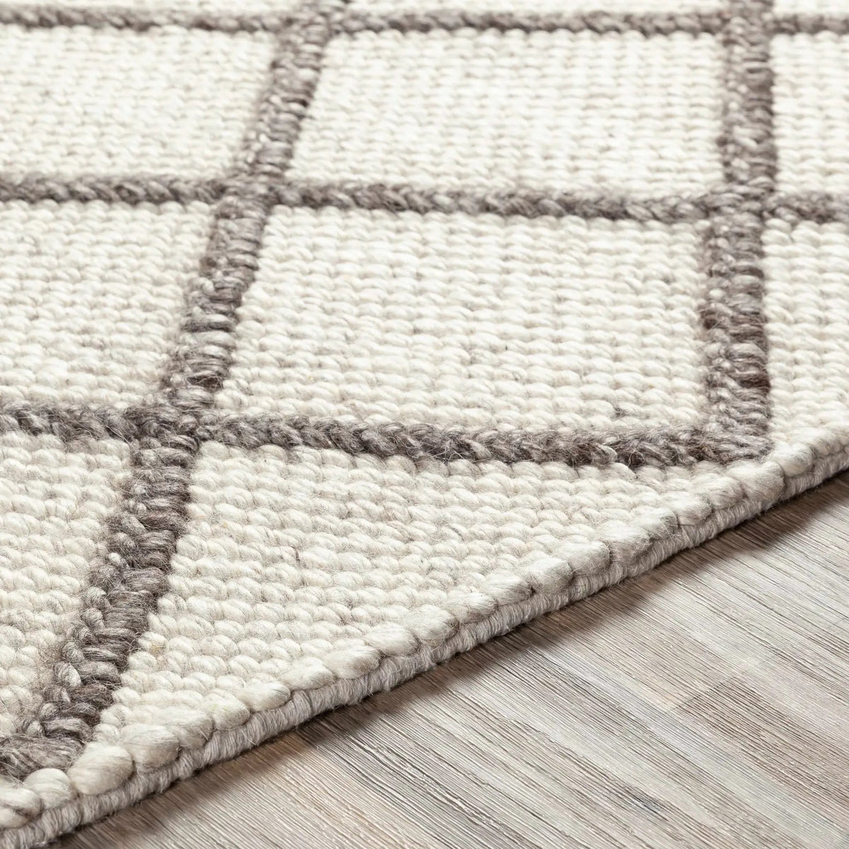 Syosset Cream/Brown Trellis Wool&Viscose Rug - Clearance, photo 6 of 10