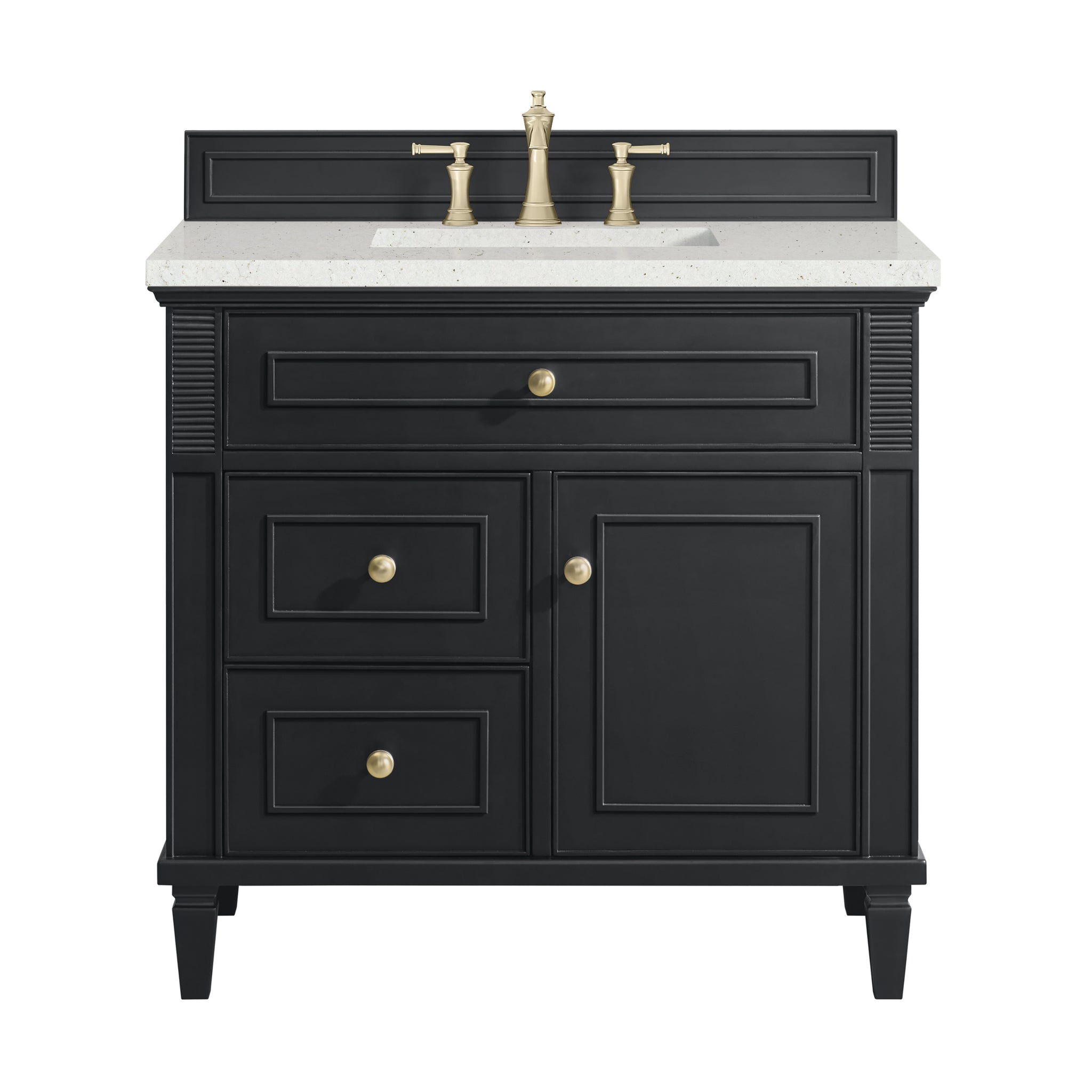 James Martin Lorelai 36" Single Bathroom Vanity, Black Onyx, view 23