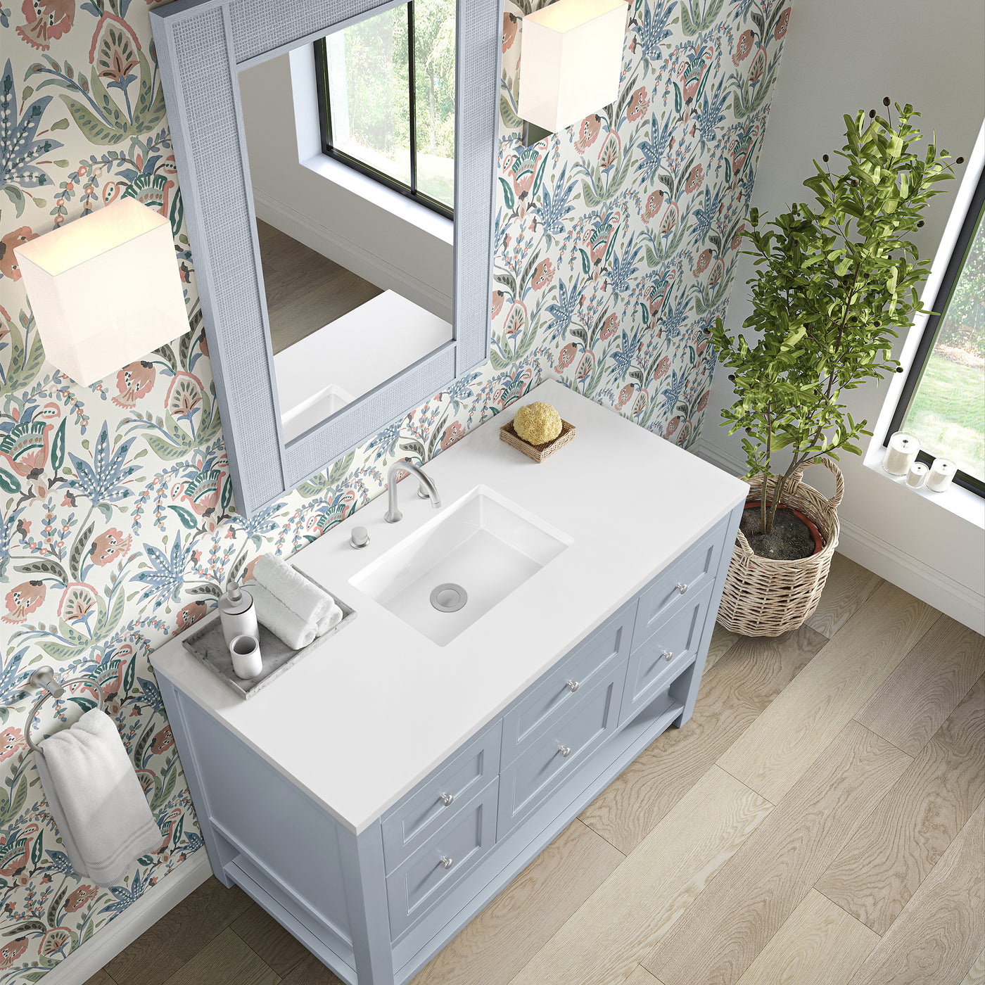 James Martin Breckenridge 48" Single Bathroom Vanity, Serenity Blue, view 36