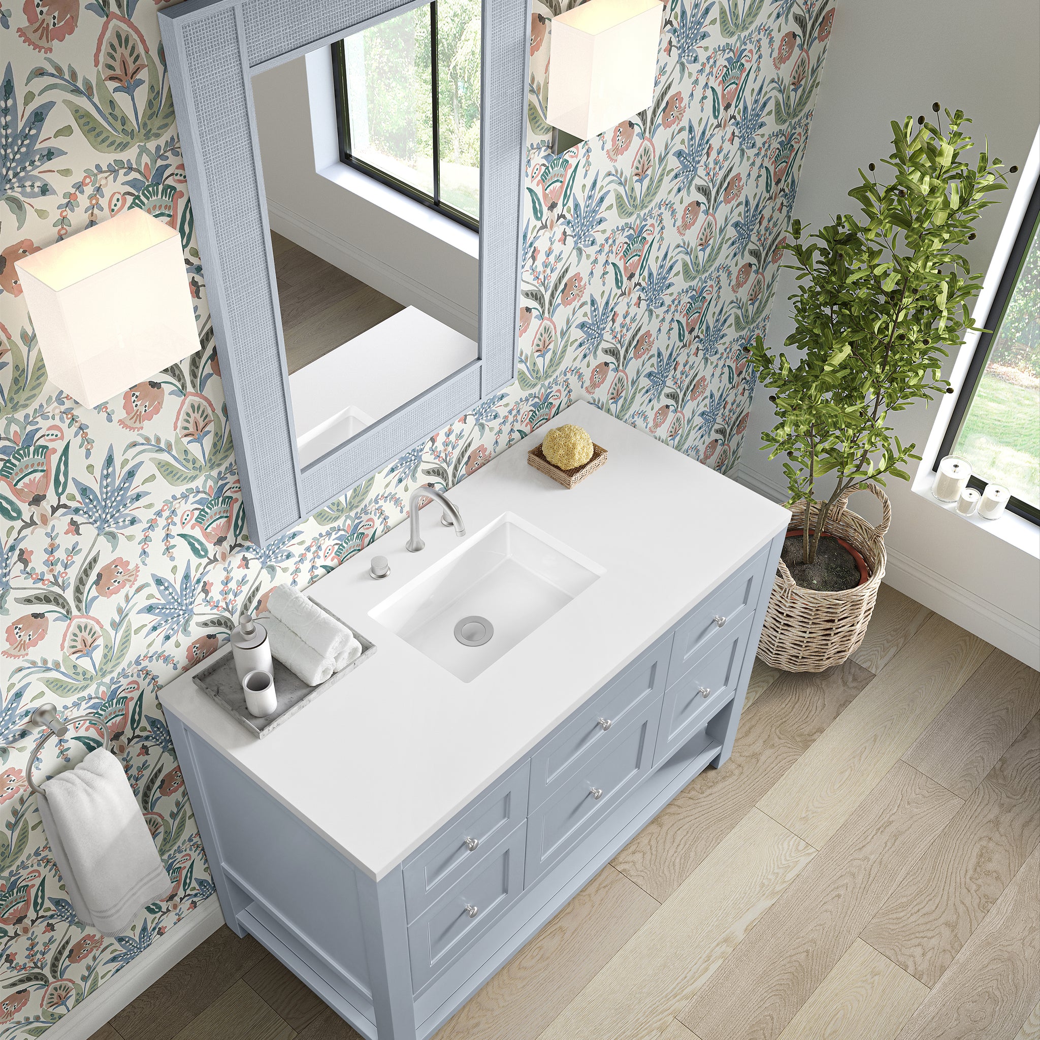 James Martin Breckenridge 48" Single Bathroom Vanity, Serenity Blue, view 36