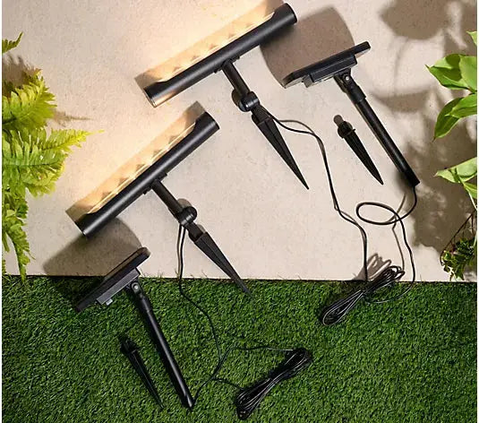 SmartYard Solar Light Bar Set of 2 65 Lumen With Remote Panel by Outdoor Solar Outlet