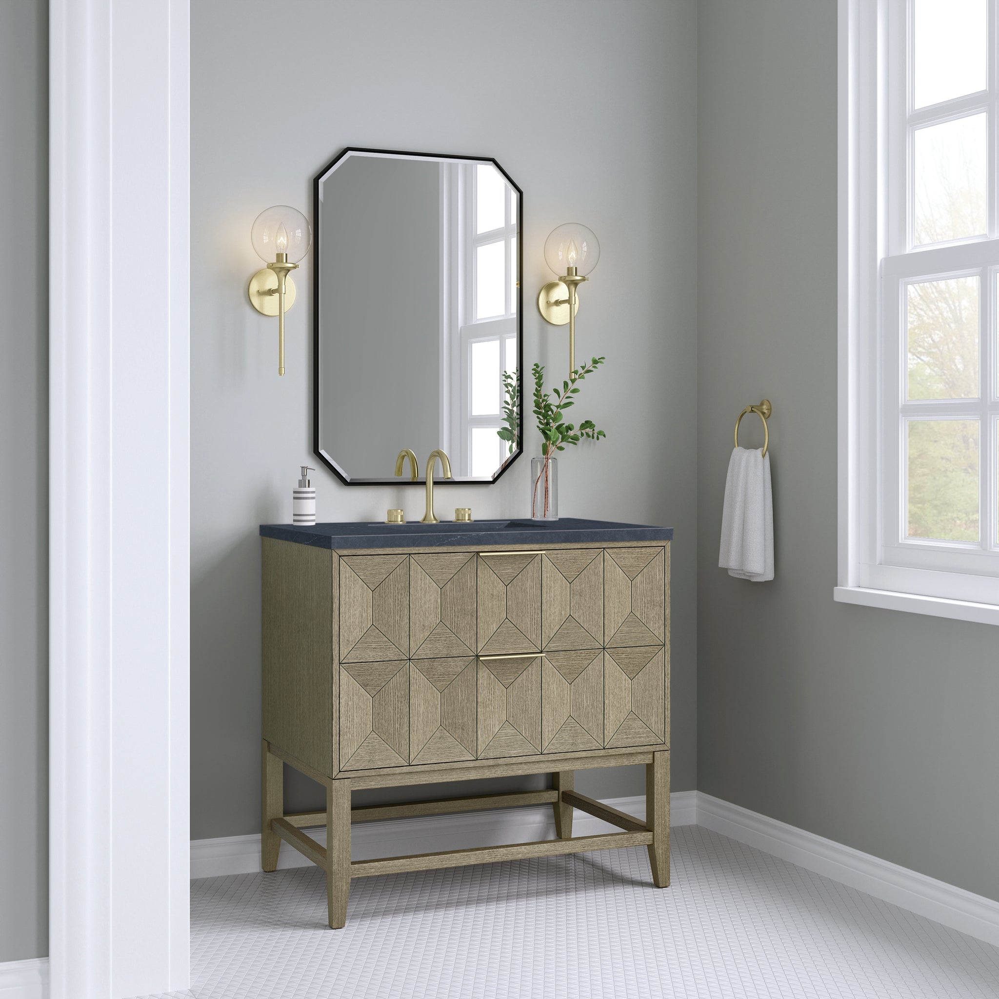 James Martin Emmeline 36" Single Bathroom Vanity, Pebble Oak, view 31