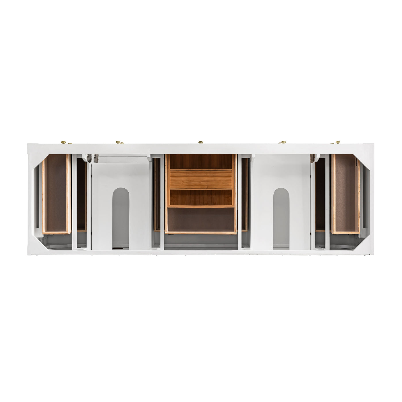 James Martin Breckenridge 72" Double Bathroom Vanity, Bright White, view 22