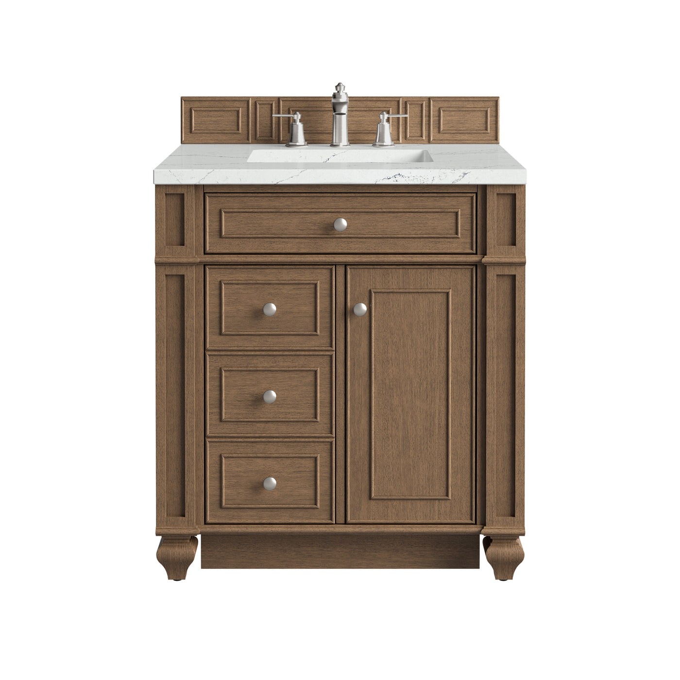 James Martin Bristol 30" Single Bathroom Vanity, Saddle Brown, view 40