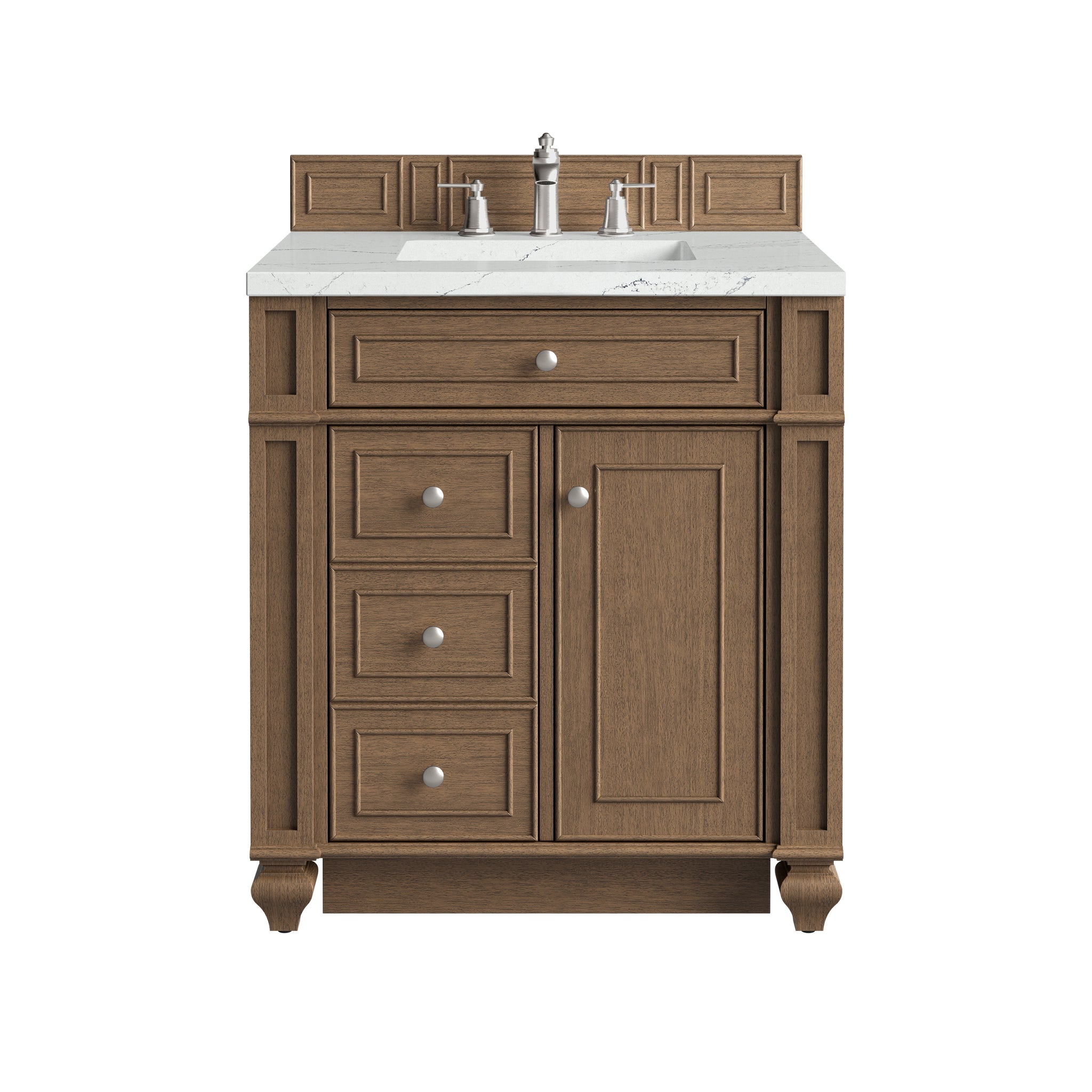 James Martin Bristol 30" Single Bathroom Vanity, Saddle Brown, view 40