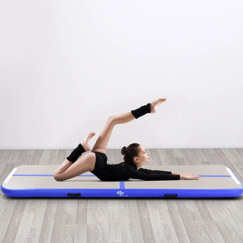 Air Track Inflatable Gymnastics Tumbling Floor Mats with Pump by DirectDeals