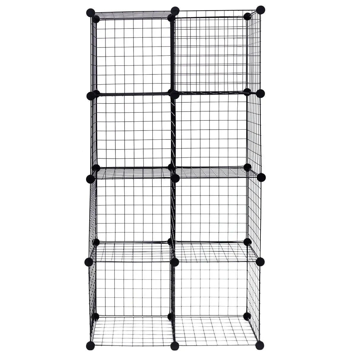 DIY 8 Cube Grid Wire Cube Shelves by DirectDeals