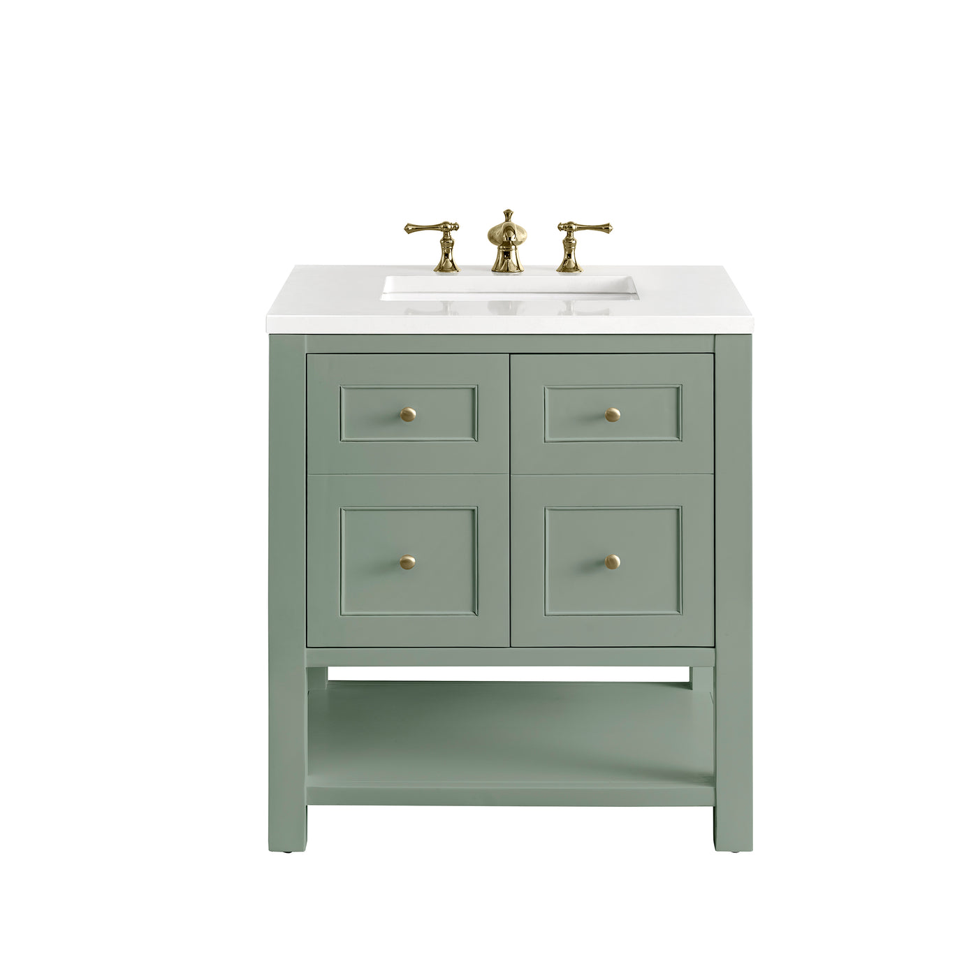 James Martin Breckenridge 30" Single Bathroom Vanity, Smokey Celadon, view 21