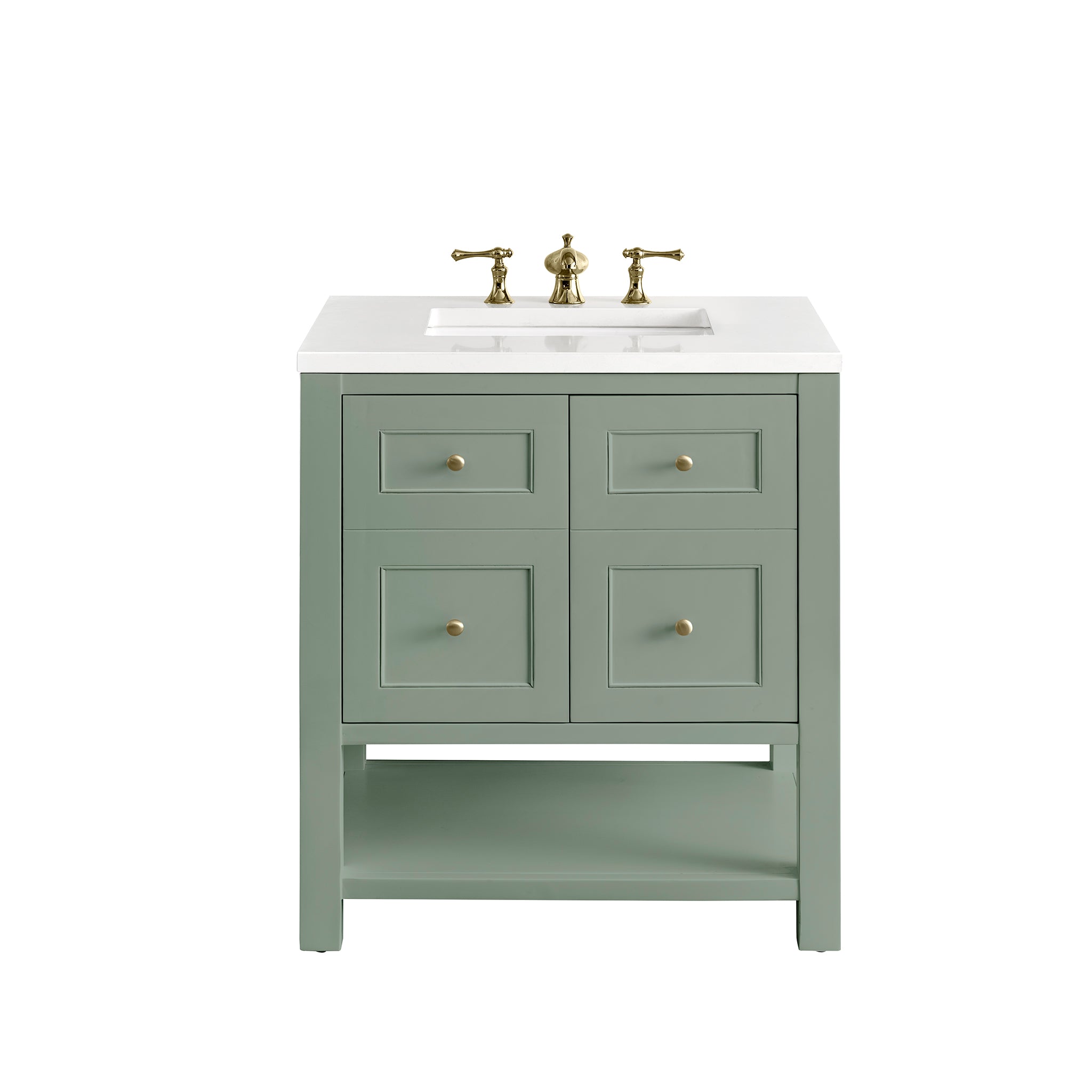 James Martin Breckenridge 30" Single Bathroom Vanity, Smokey Celadon, view 21