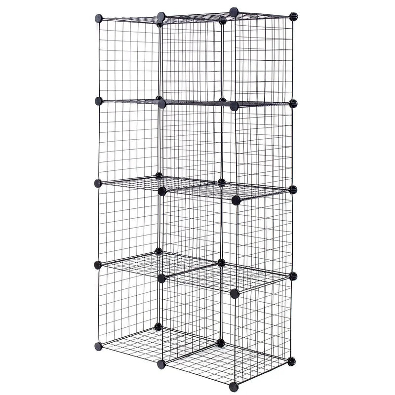 DIY 8 Cube Grid Wire Cube Shelves by DirectDeals