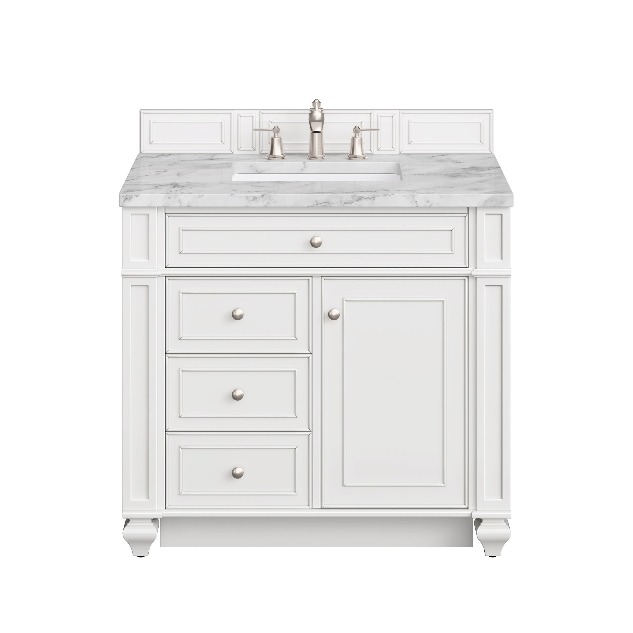 James Martin Bristol 36" Single Bathroom Vanity, Bright White, view 31