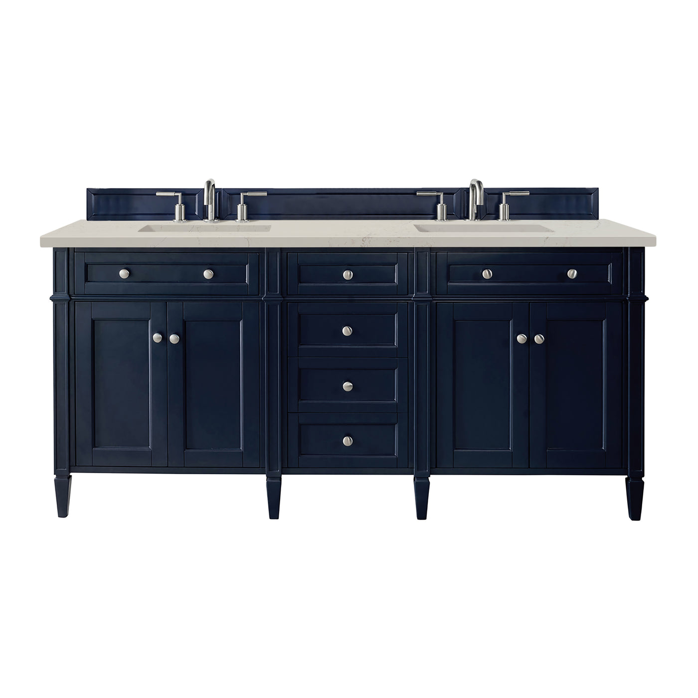 James Martin Brittany 72" Double Bathroom Vanity, Victory Blue, view 32