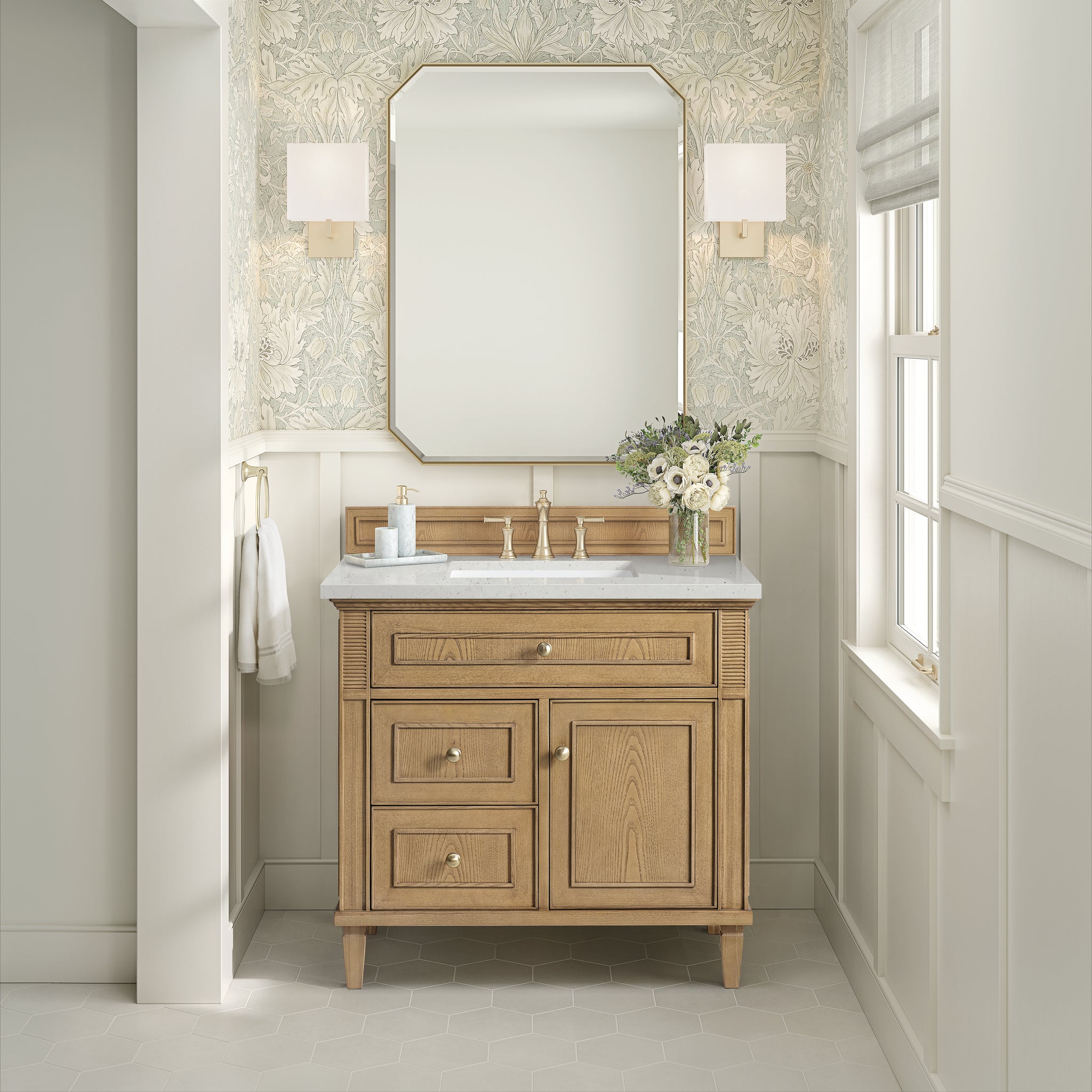 James Martin Lorelai 36" Single Bathroom Vanity, Light Natural Oak, view 25