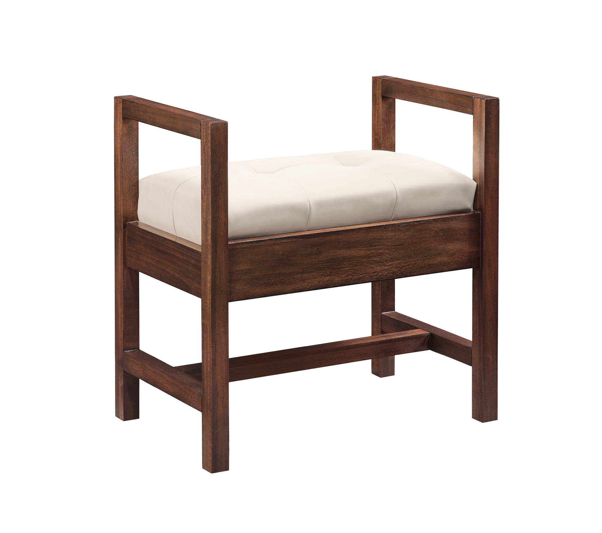 James Martin Addison 24.5" Bench, Mid-Century Acacia, view 2