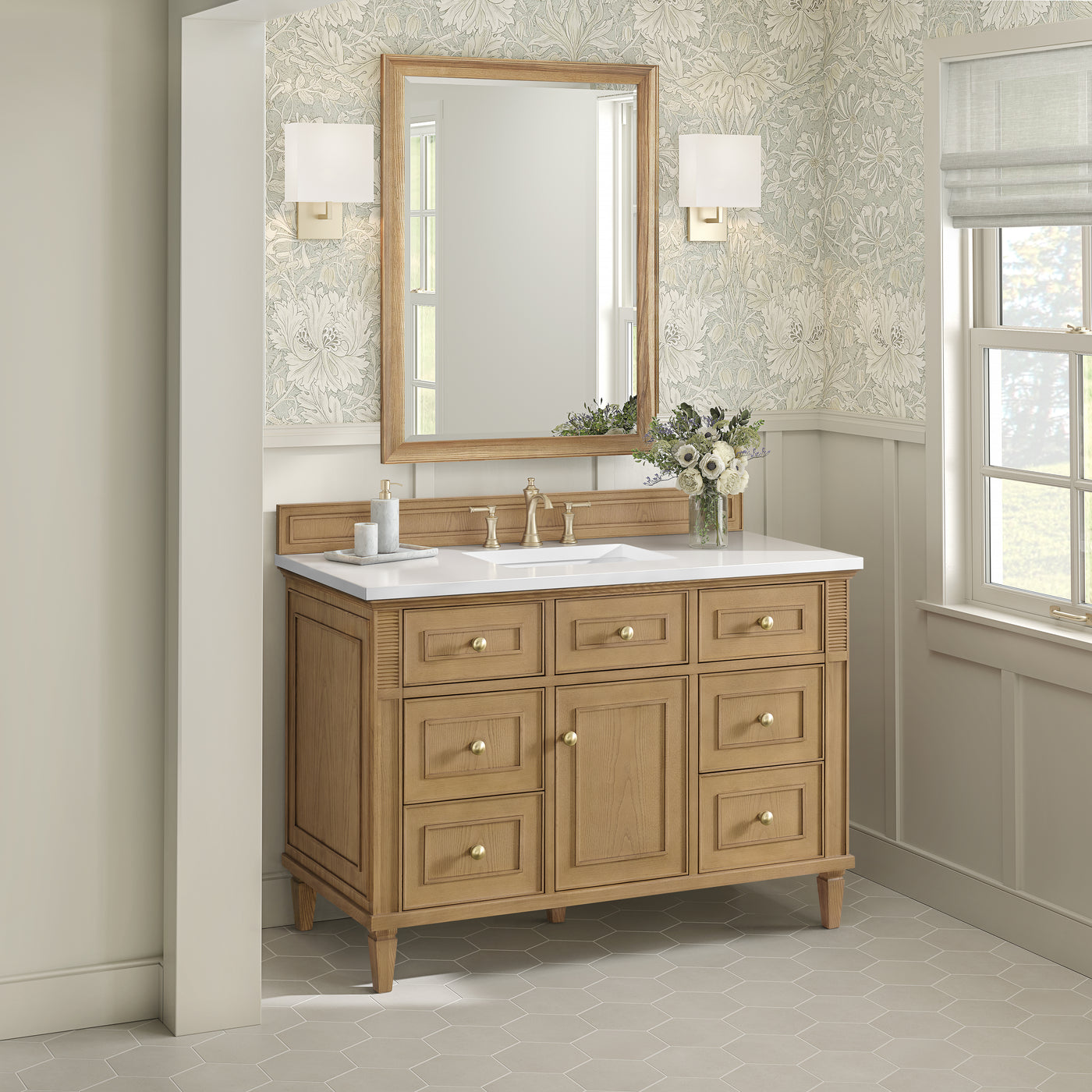 James Martin Lorelai 48" Single Bathroom Vanity, Light Natural Oak, view 39