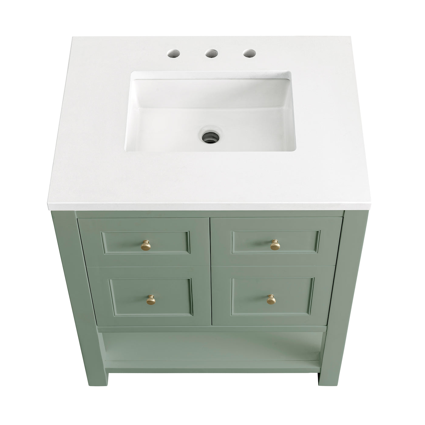 James Martin Breckenridge 30" Single Bathroom Vanity, Smokey Celadon, view 27