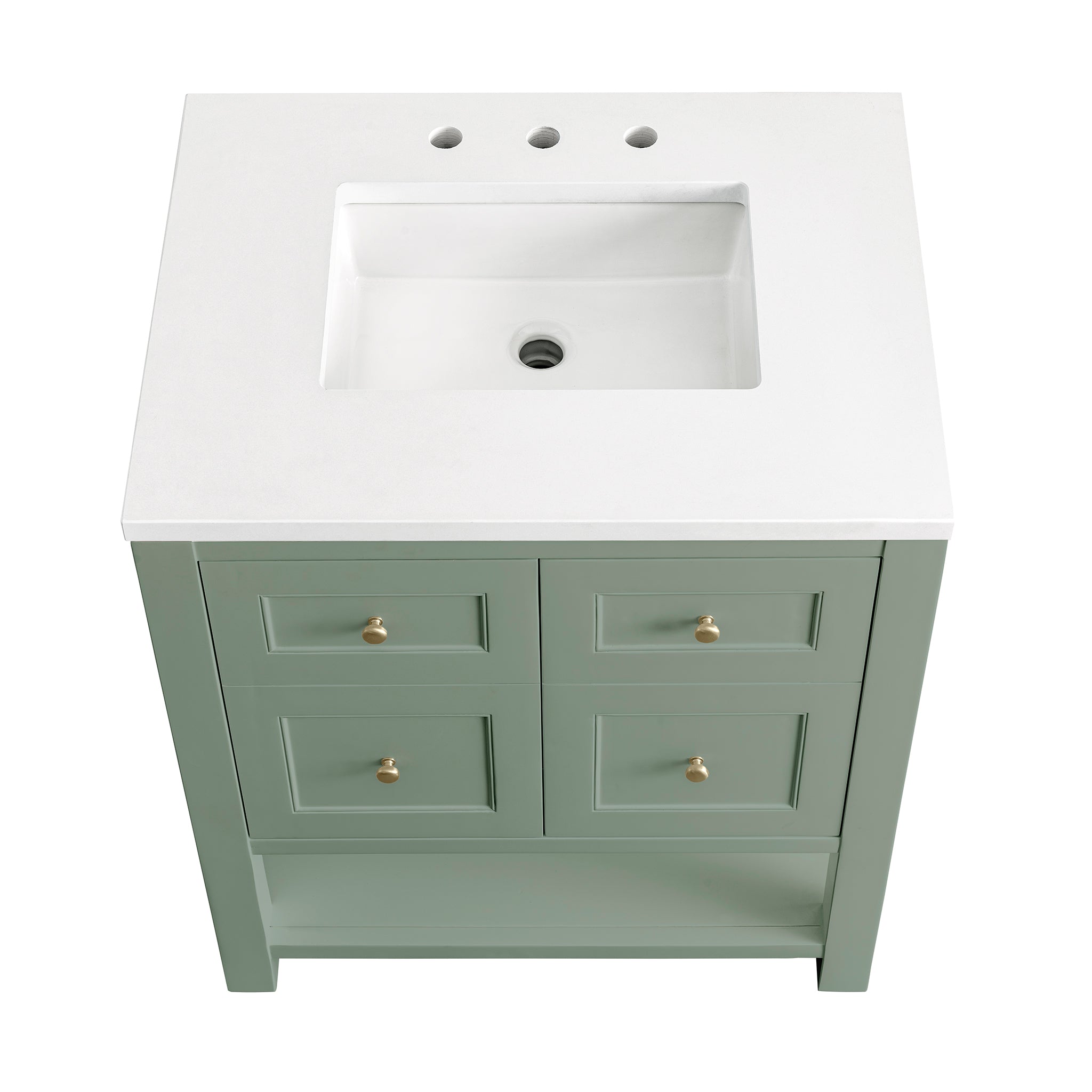 James Martin Breckenridge 30" Single Bathroom Vanity, Smokey Celadon, view 27