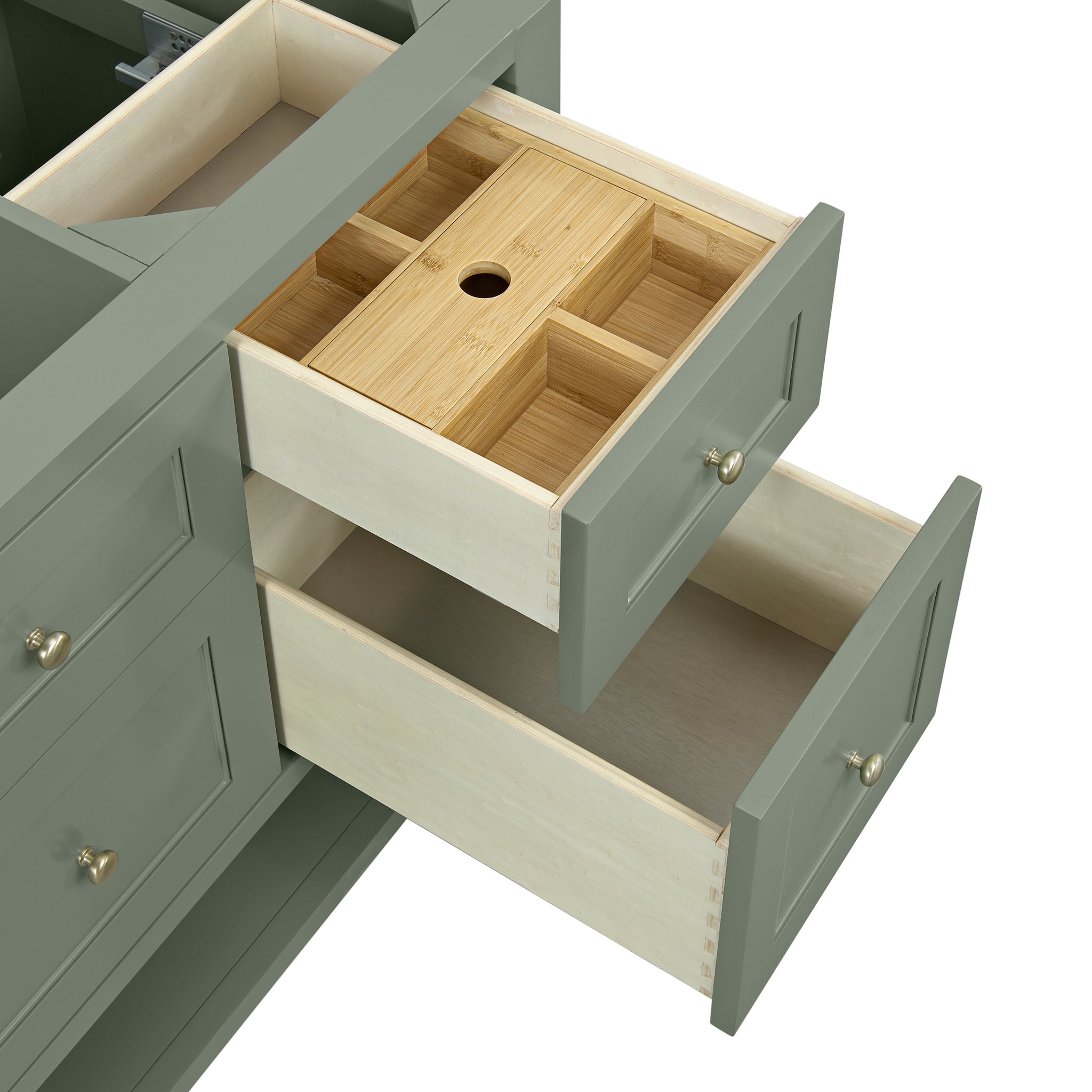 James Martin Breckenridge 60" Single Bathroom Vanity, Smokey Celadon, view 20